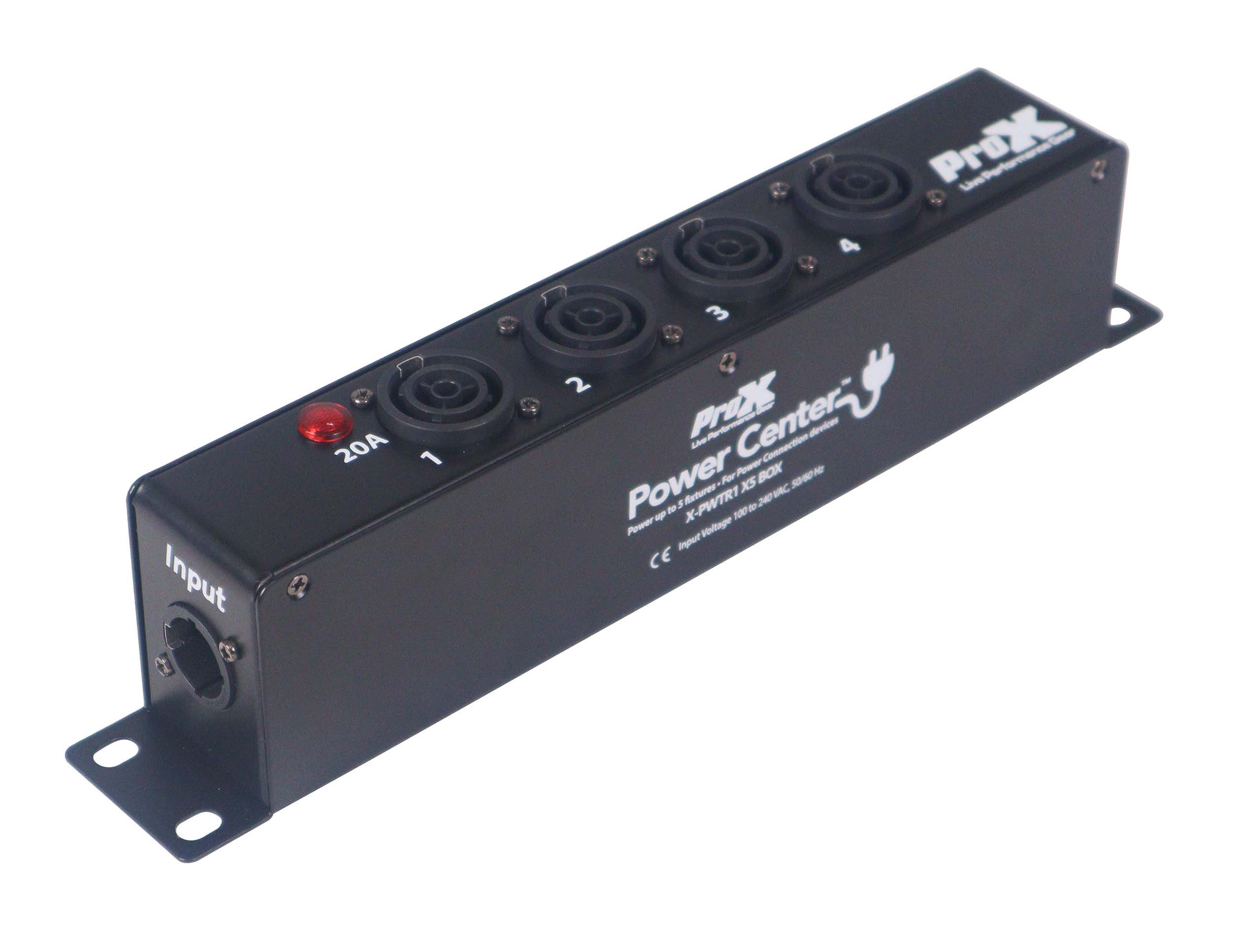 ProX X-PWTR1X5 BOX, 4-Way Power Splitter Box for True Power Connection by ProX Cases