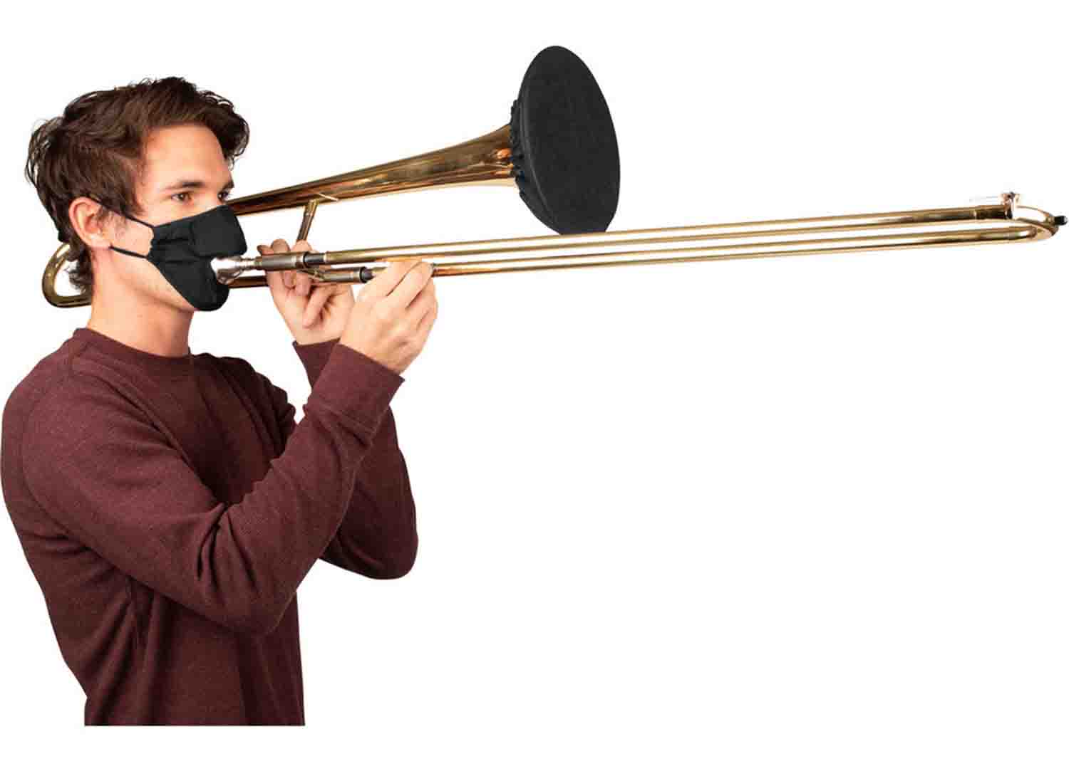 Gator Cases GBOM-MEDIUMBK Medium Wind Instrument Face Mask - Hollywood DJ