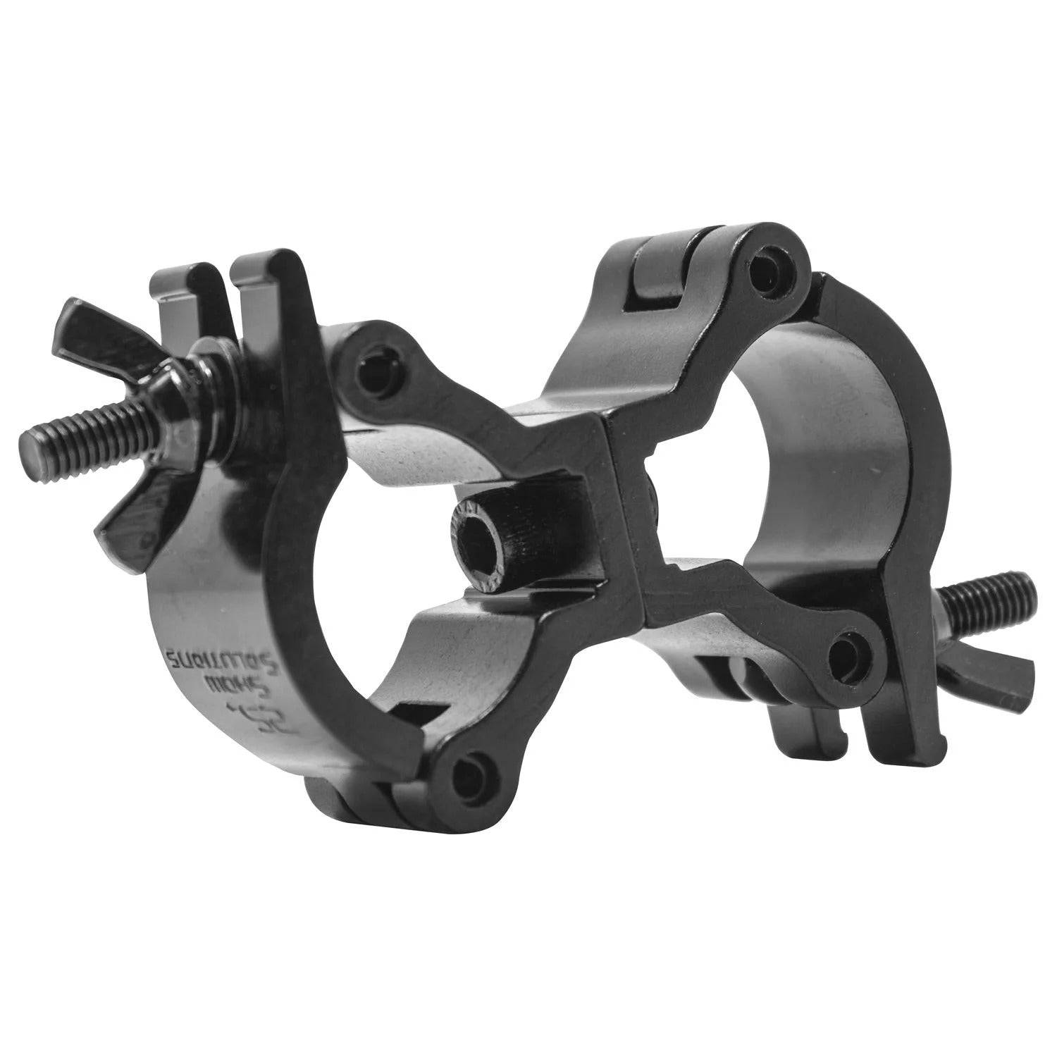 Odyssey LACSD25SB, Aluminum Small Swivel Dual Mini Clamp Black Finish - Hollywood DJ