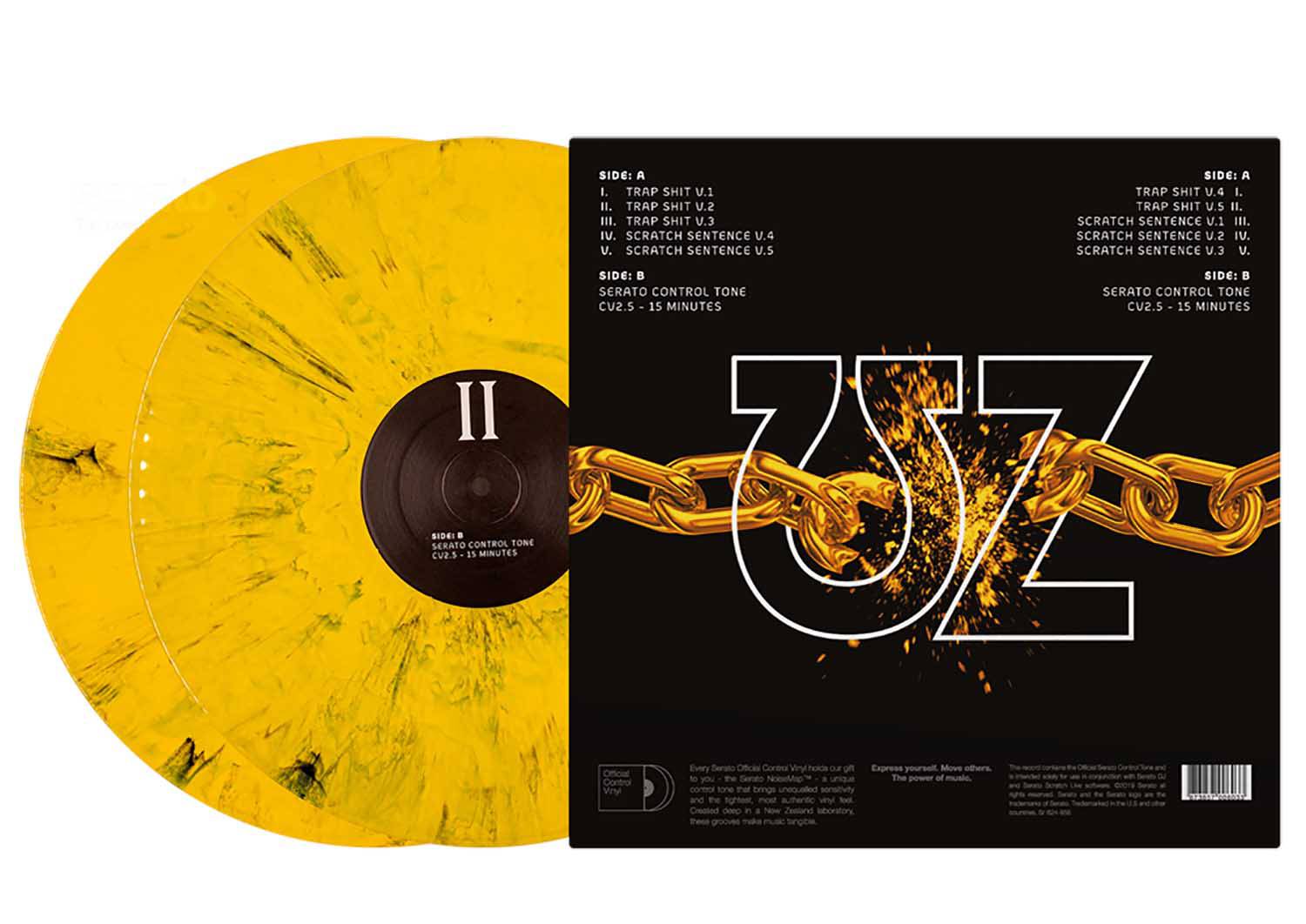 Serato UZ REAL TRAP SHIT 1-5, 12 Inch Control Vinyl pressing for Serato DJ NoiseMap Control Tone- Pair - Hollywood DJ