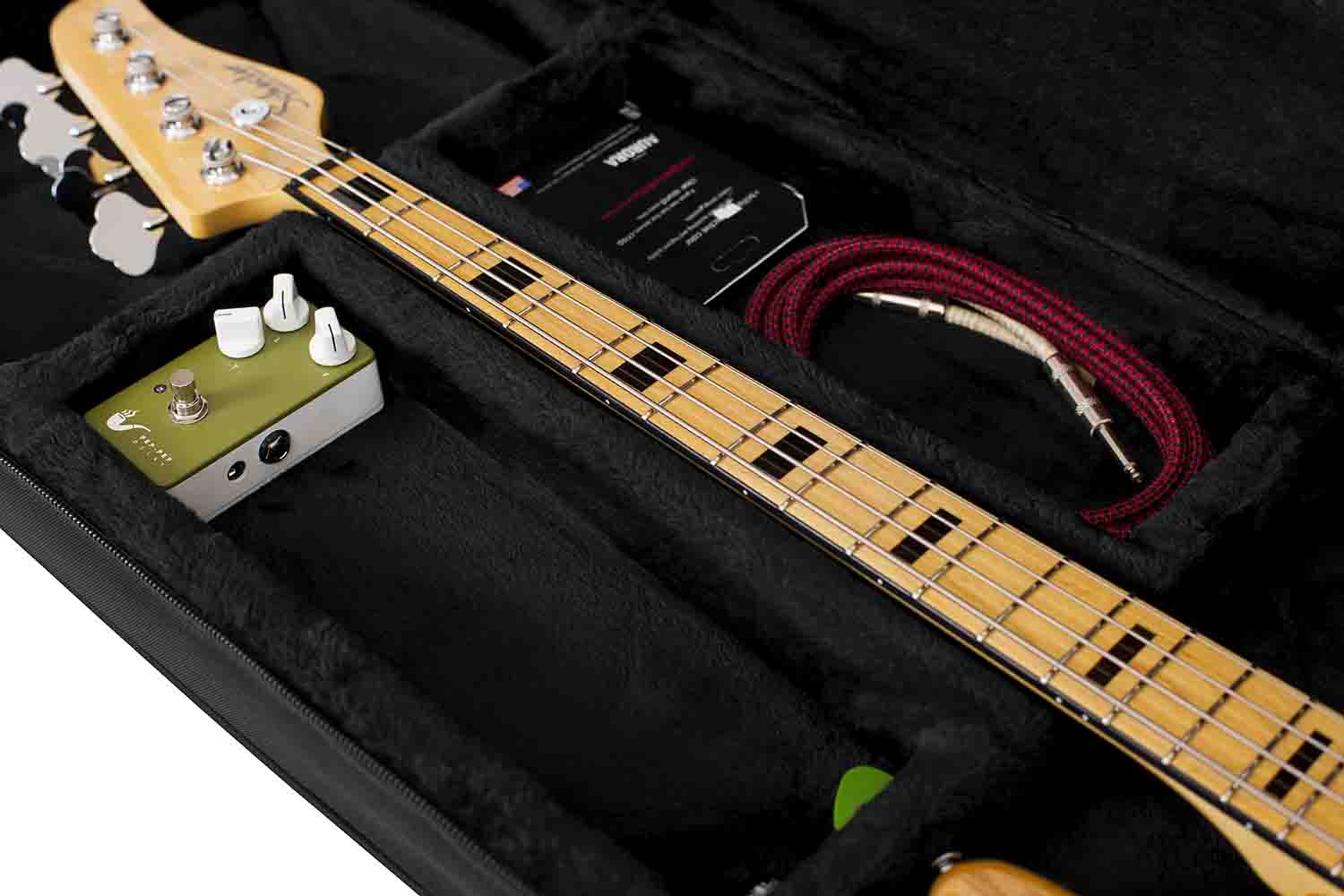 Gator Cases GL-BASS Rigid EPS Polyfoam Lightweight Guitar Case for Bass Guitars - Hollywood DJ