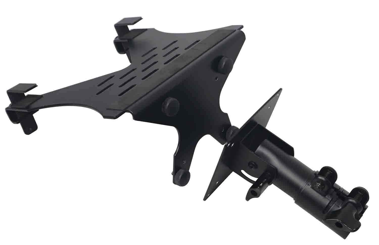 ProX X-LTF01BK Laptop Shelf Fits on Speaker Stand & Monitor VESA Arm Mount - Black - Hollywood DJ
