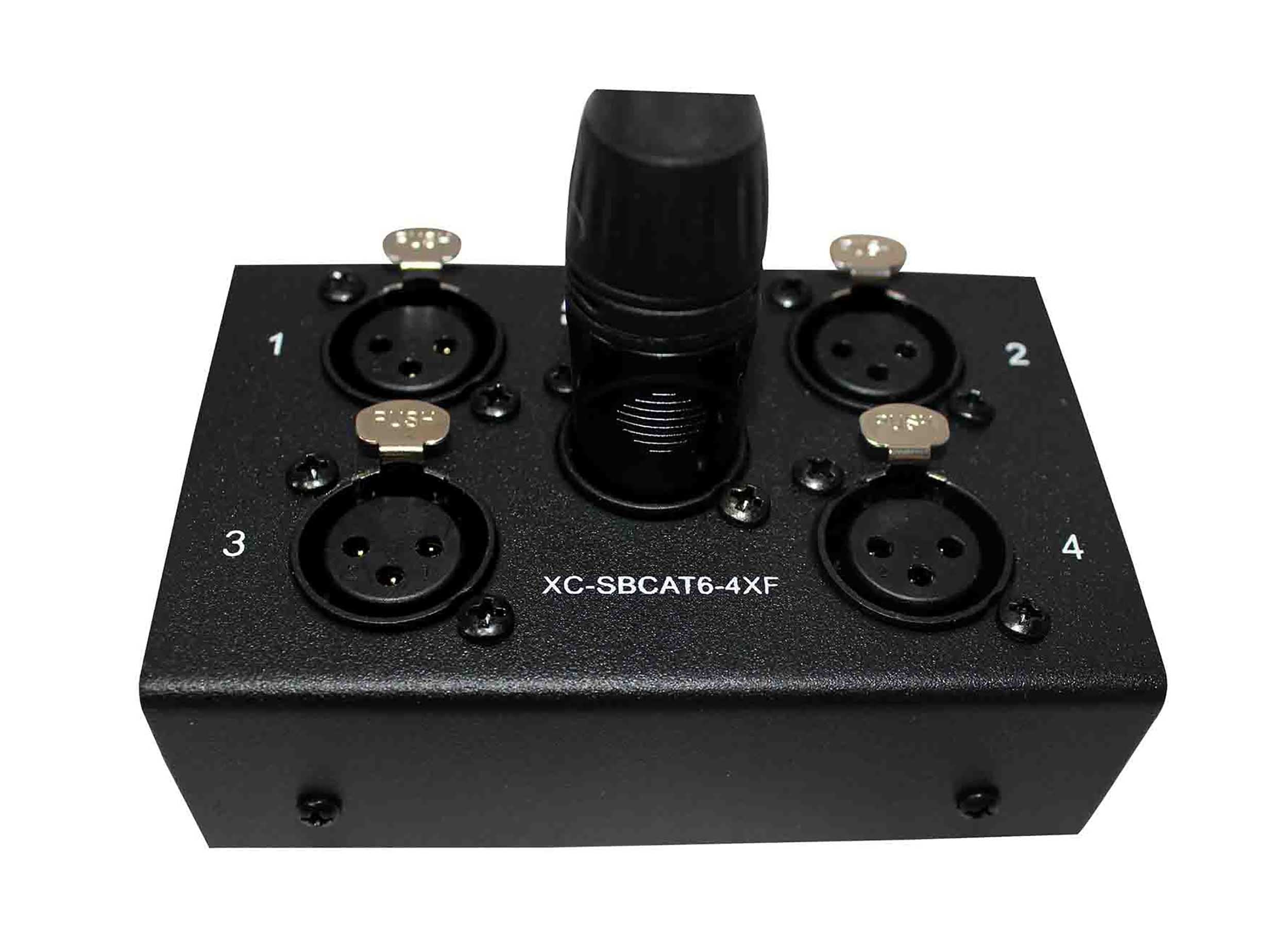 Prox XC-SBCAT6-4XF 4 Channel XLR-F CAT6 Audio and DMX Portable Snake Box by ProX Cases