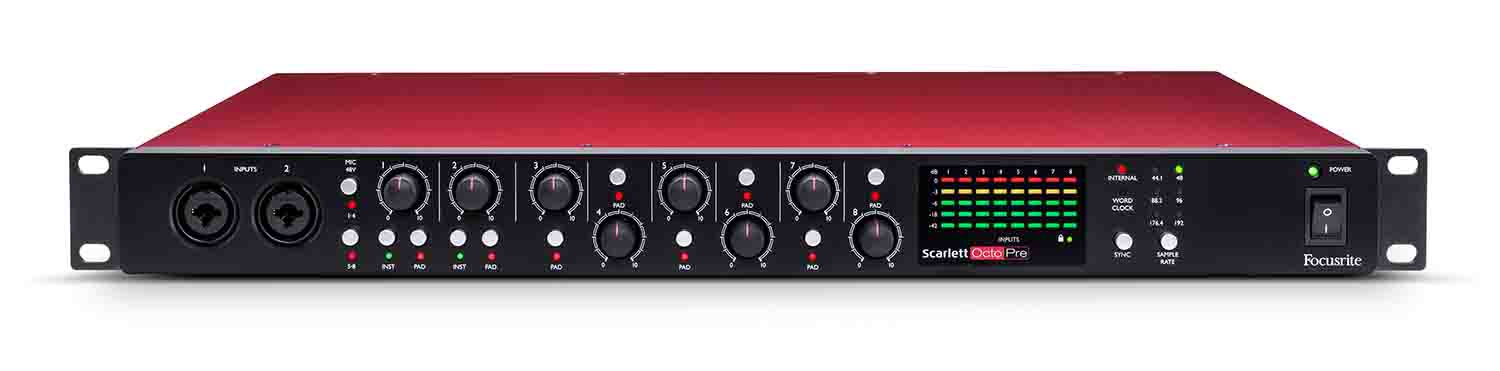 Focusrite Scarlett OctoPre Dynamic 8-Channel Preamp and Interface