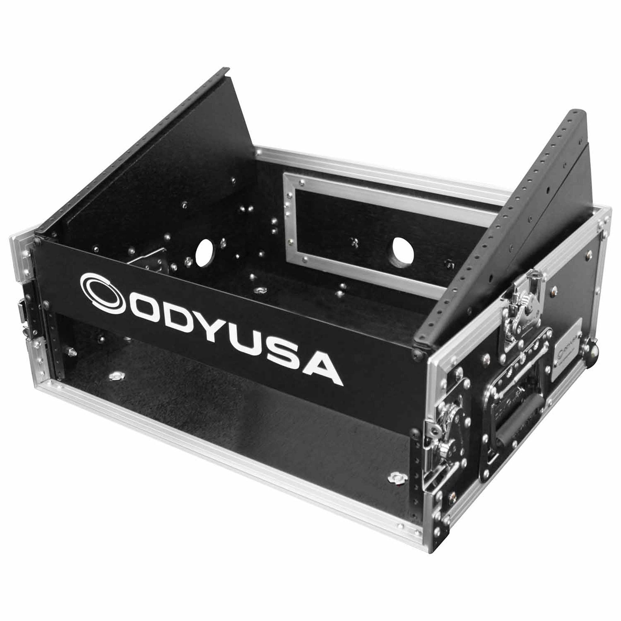 Open Box: Odyssey FR0802 Combo Rack Flight Case 8U Top Slanted Rack - Hollywood DJ