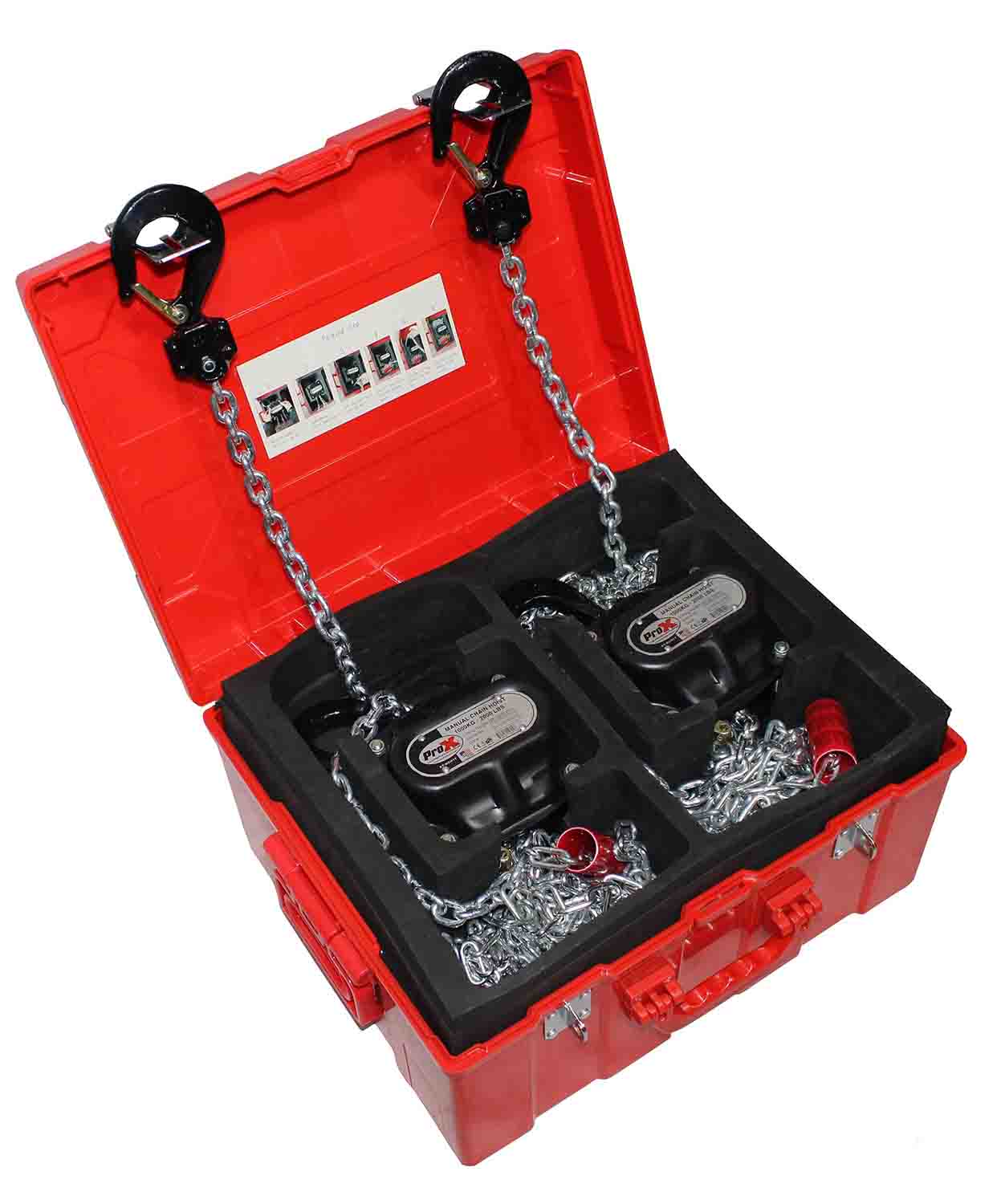 ProX XT-MCH1TX2-30FT Set of 2 1 Ton Manual Chain Hoist with 30 Feet - Hollywood DJ