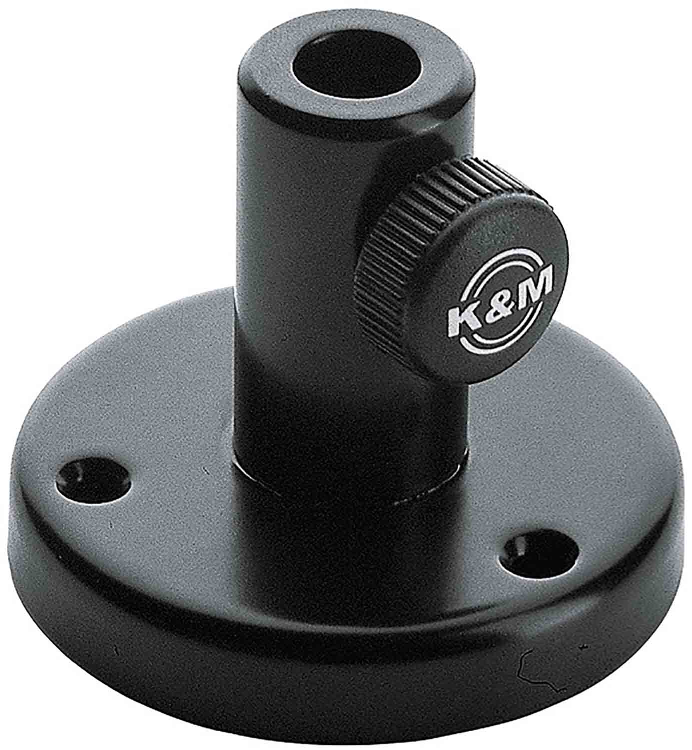K&M 23855 Table Flange - Black - Hollywood DJ