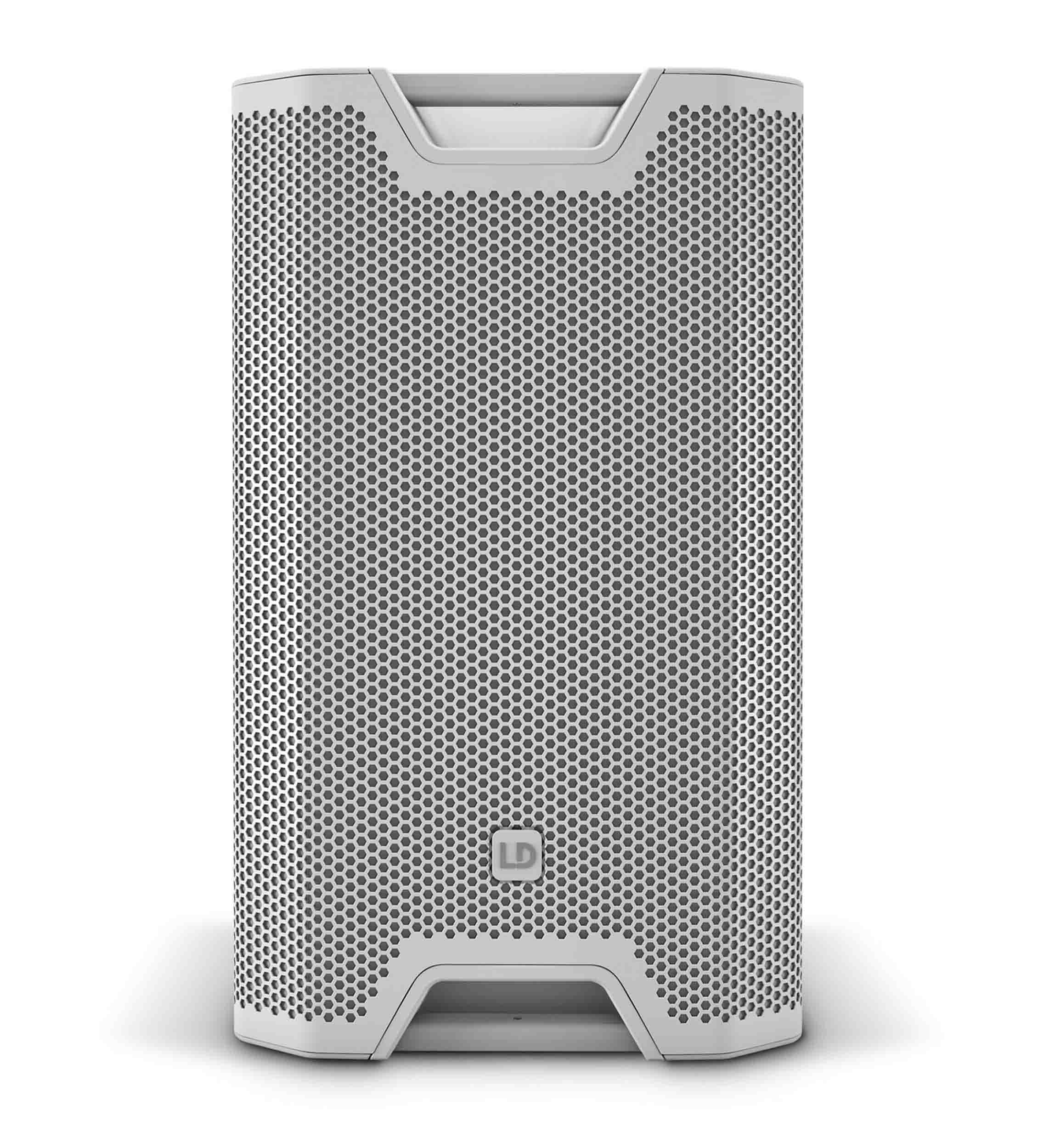 LD Systems ICOA 15 A BT W 15-Inch Powered Coaxial Pa Loudspeaker with Bluetooth - White - Hollywood DJ