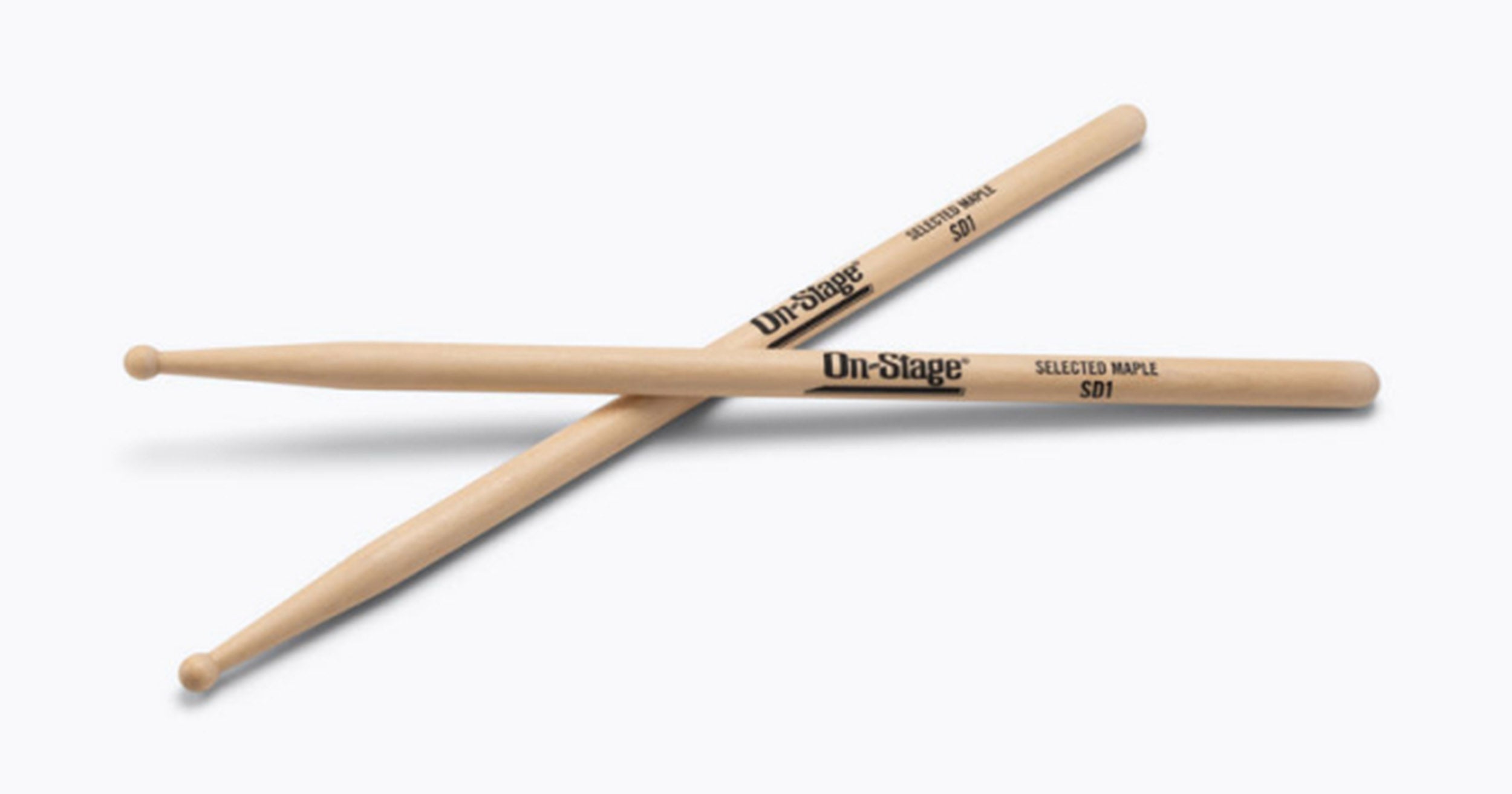 On Stage MWSD1, Round Tip Maple Drumstick On-Stage