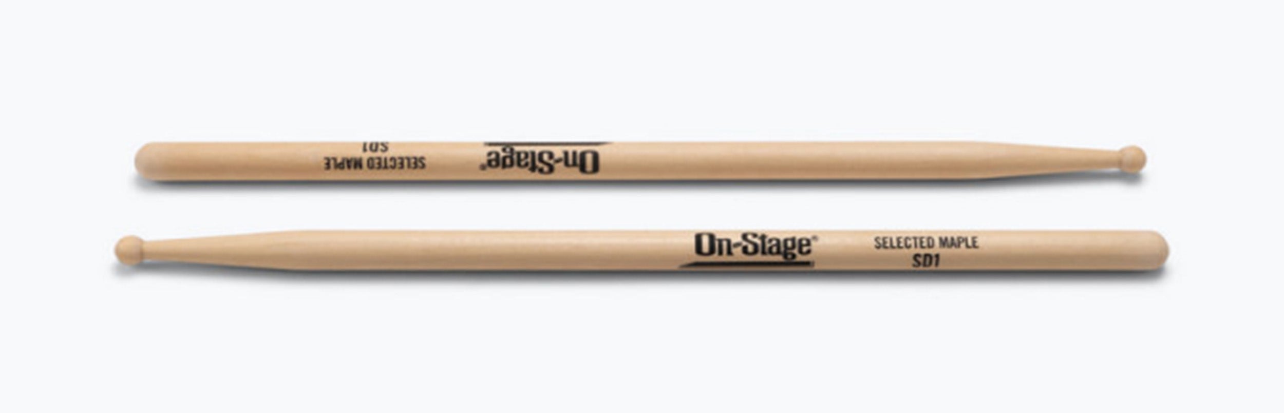 On Stage MWSD1, Round Tip Maple Drumstick On-Stage