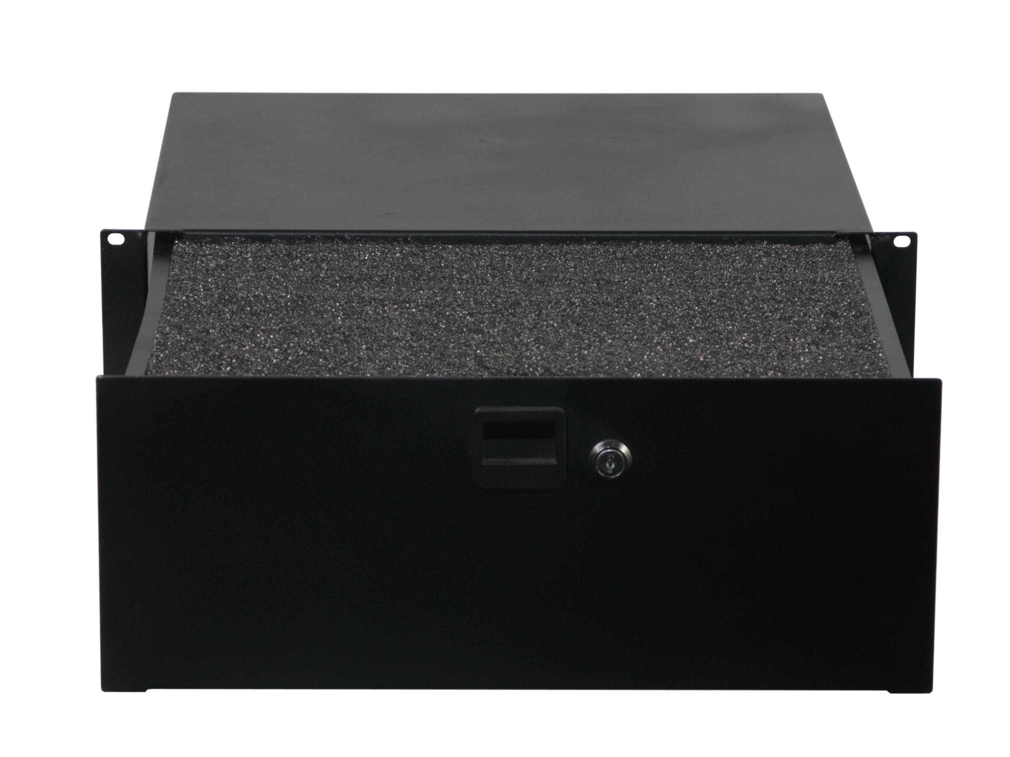 Odyssey Innovative Designs ADFRD04 4U Locking Rack Drawer - Hollywood DJ