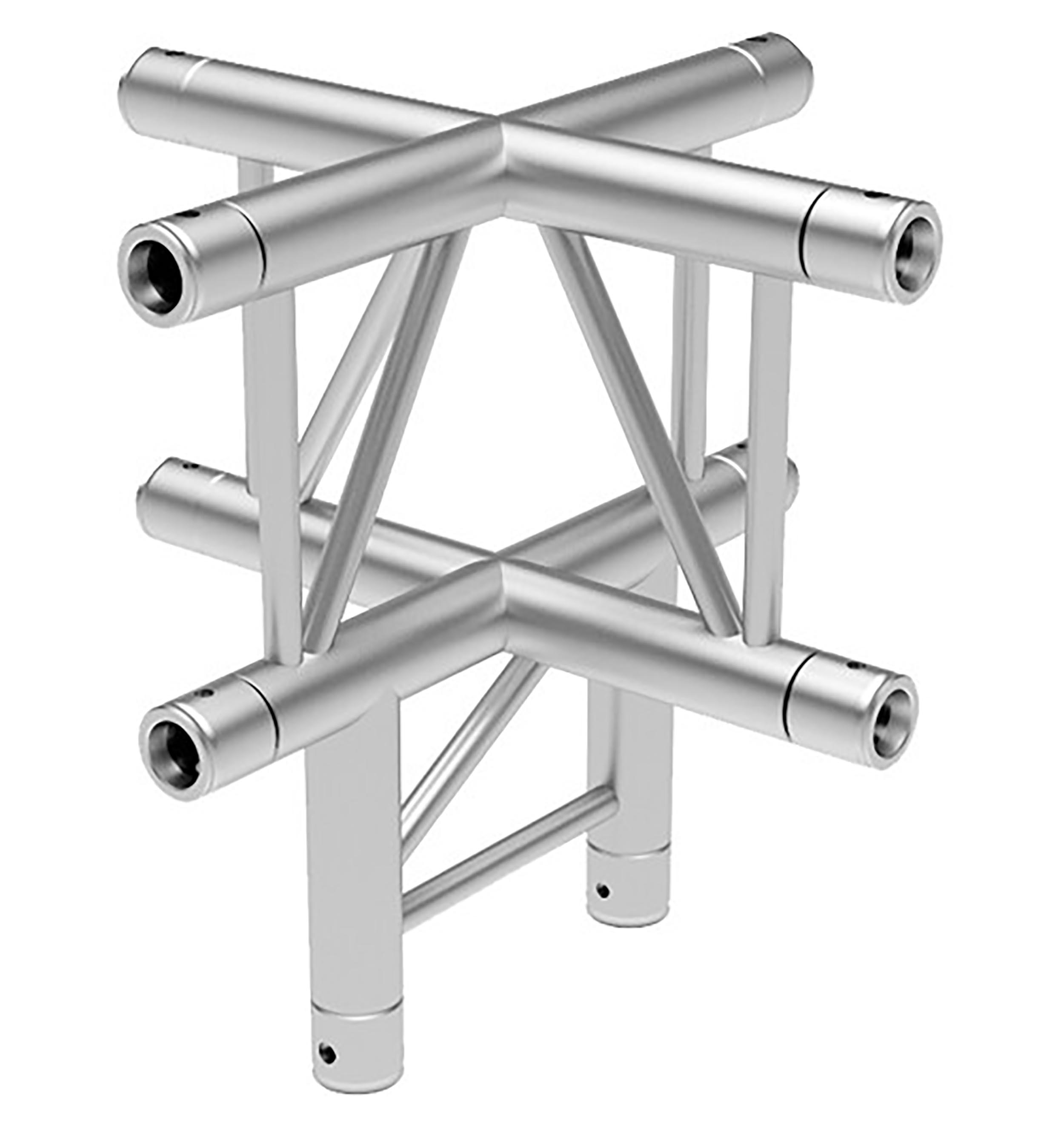 Global Truss IB-4073V, Vertical Five Way Cross Junction for F32 I-Beam Truss System - 1.64 ft - Hollywood DJ