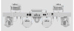 Chauvet DJ GIGBAR MOVE 5-in-1 Lighting System With Pre-Mounted On a Single Bar- White - Hollywood DJ