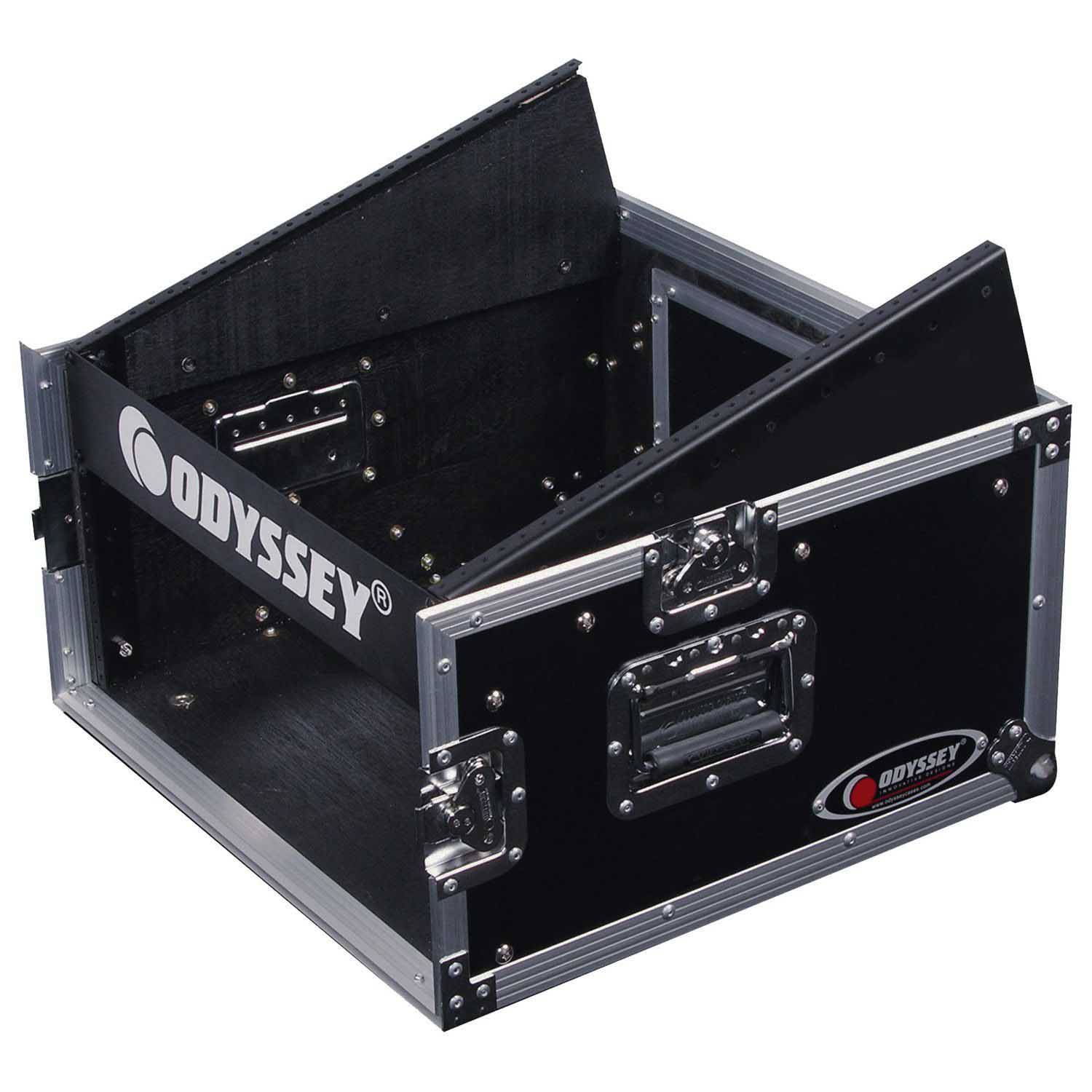 Odyssey FZ1004 10U Top Slanted 4U Vertical Pro Combo Rack - Hollywood DJ