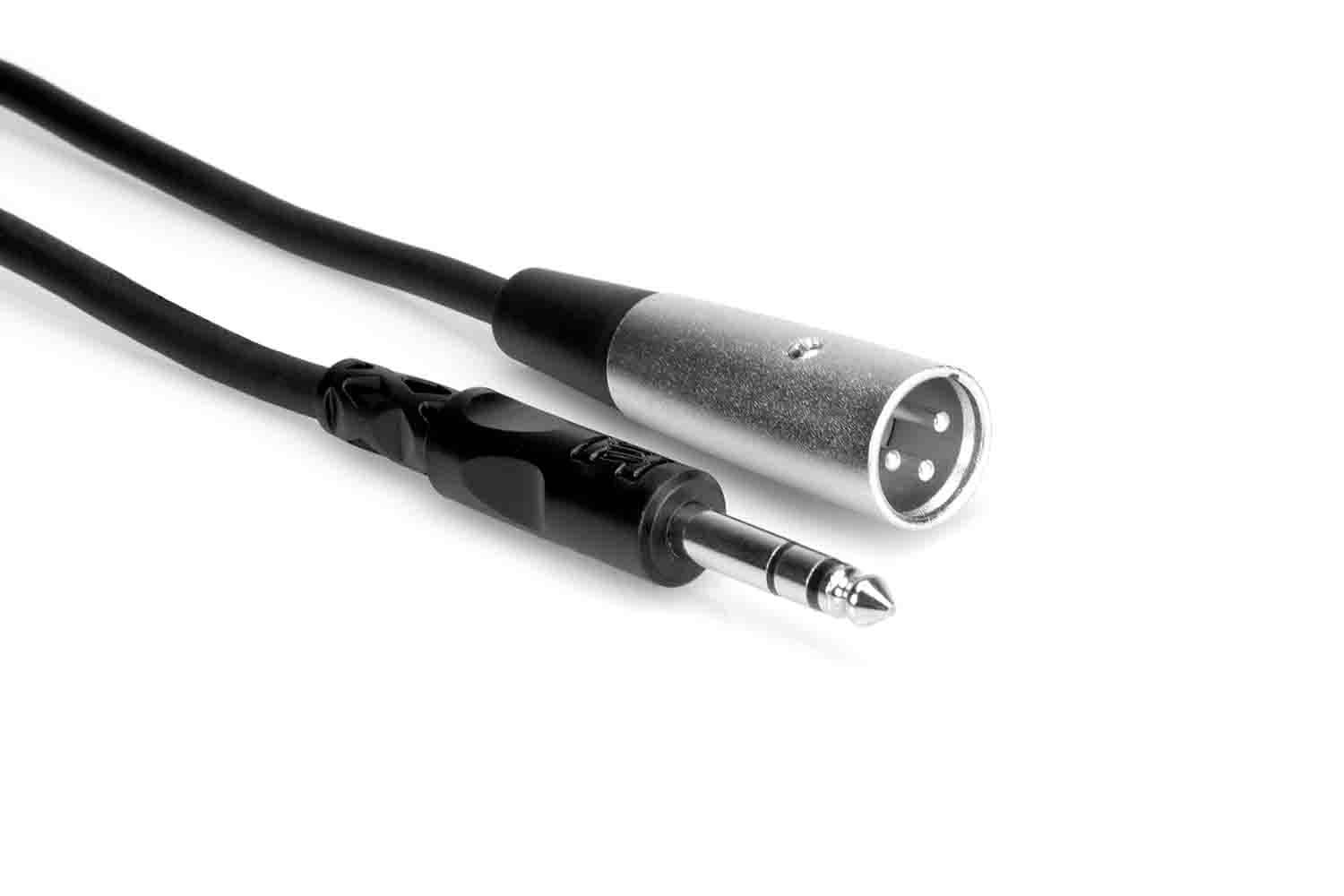 Hosa STX-103M Balanced Interconnect Cable, 1/4 in TRS to XLR3M – 3 Feet - Hollywood DJ