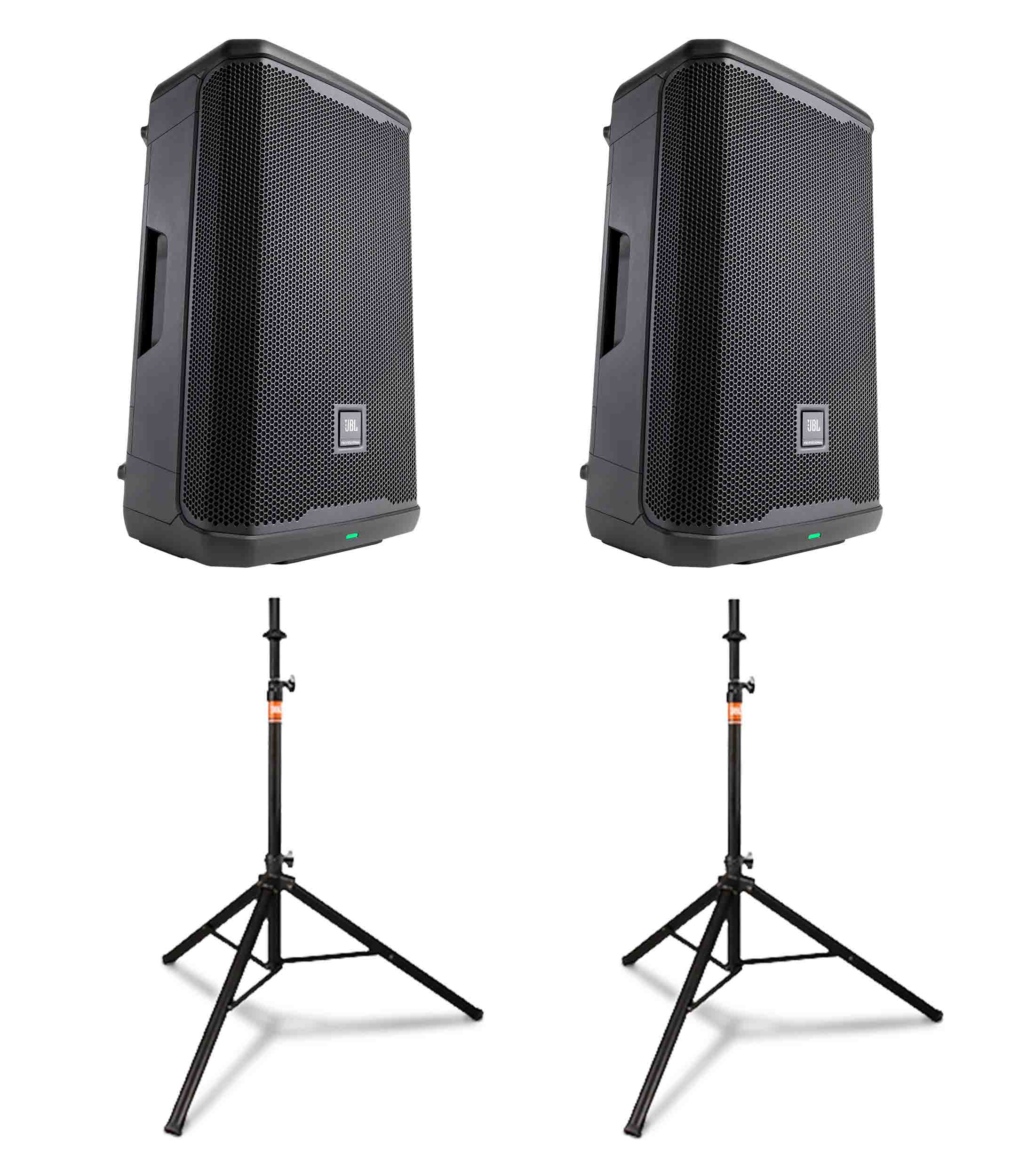 JBL PRX912, 12-Inch PA System Package with Speaker Tripod Stand - Hollywood DJ