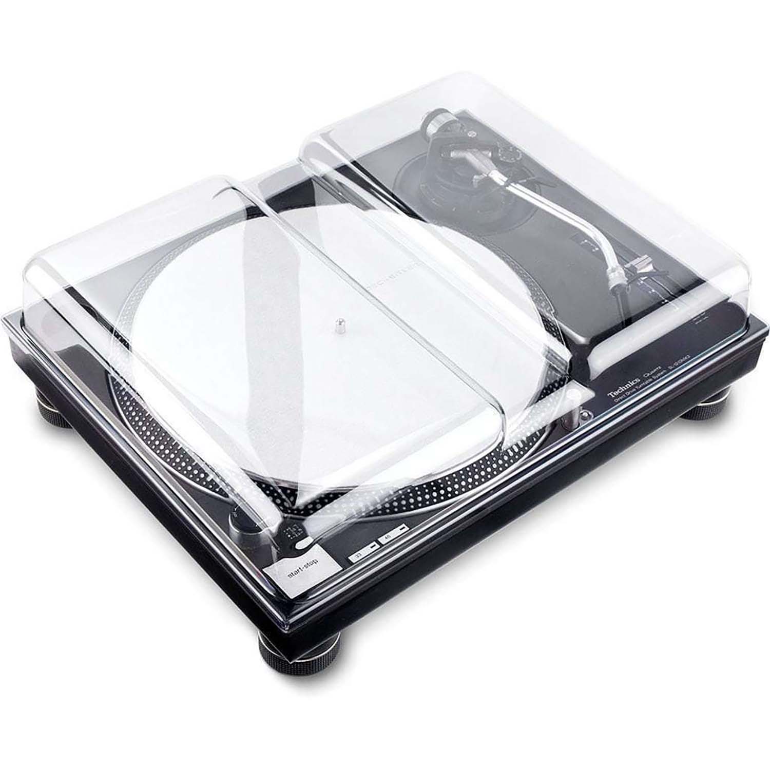 Decksaver DS-PC-SL1200 Protection Cover for Technics SL-1200, Pioneer PLX-1000 and PLX-CRSS12 Turntable - Hollywood DJ