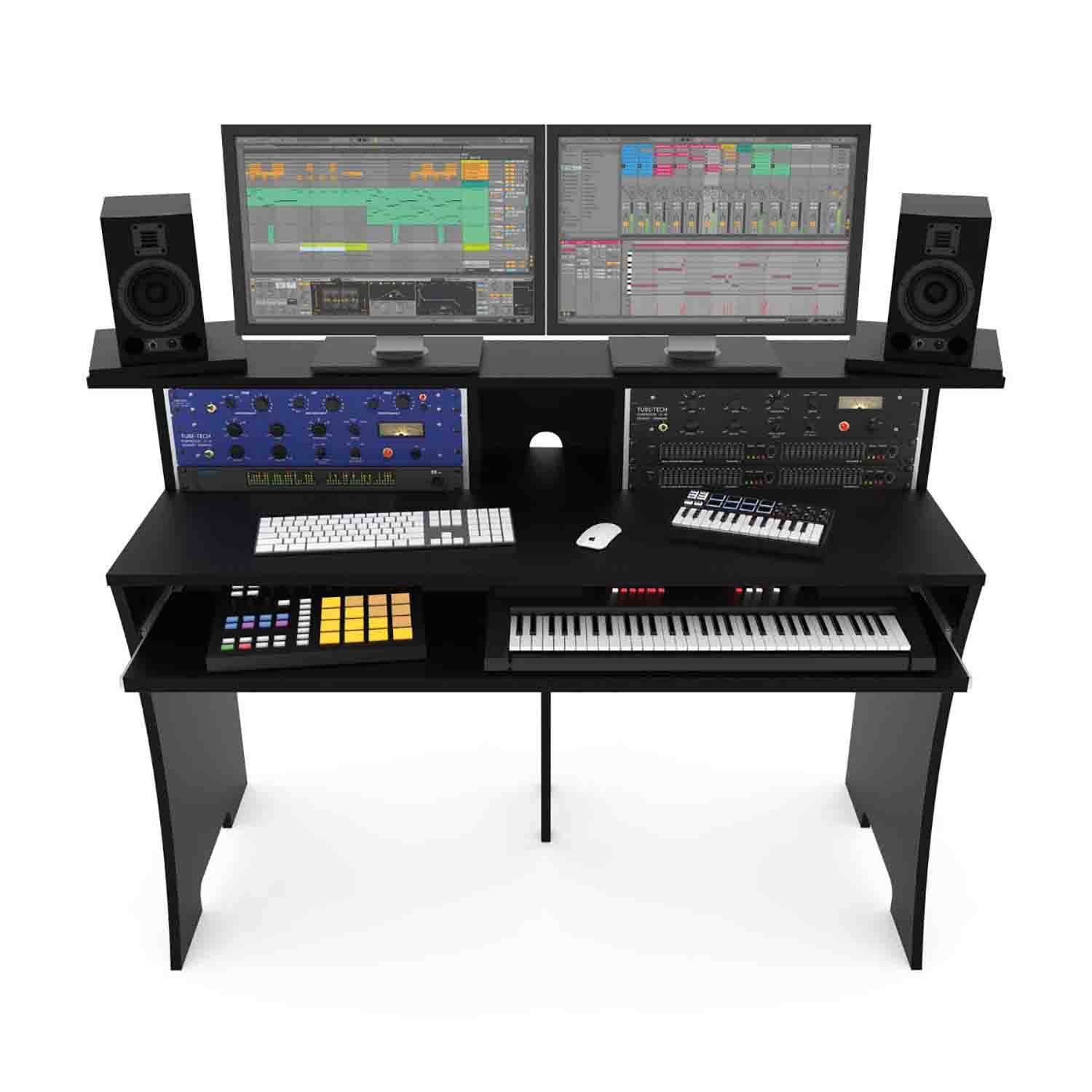 Glorious Workbench for Home and Project Studios - Black - Hollywood DJ