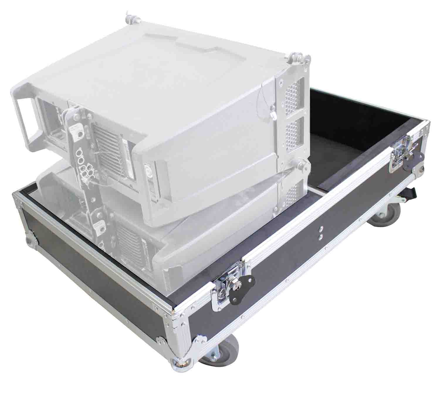 ProX X-RCF-HDL6ALAX4W, Line Array Flight Case for 4 RCF HDL6-A HDL26-A Speakers with Wheels - Hollywood DJ