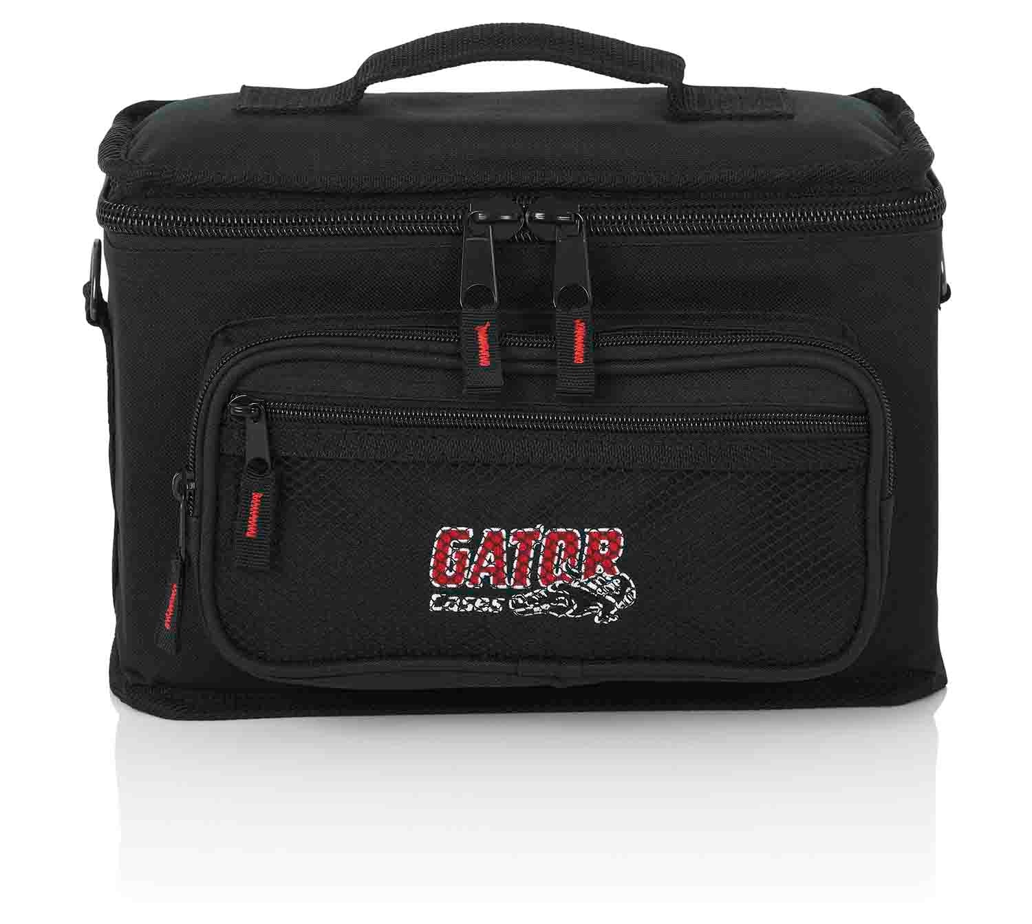 Gator Cases GM-4 DJ Bag for 4 Microphones with Exterior Pockets for Cables - Hollywood DJ