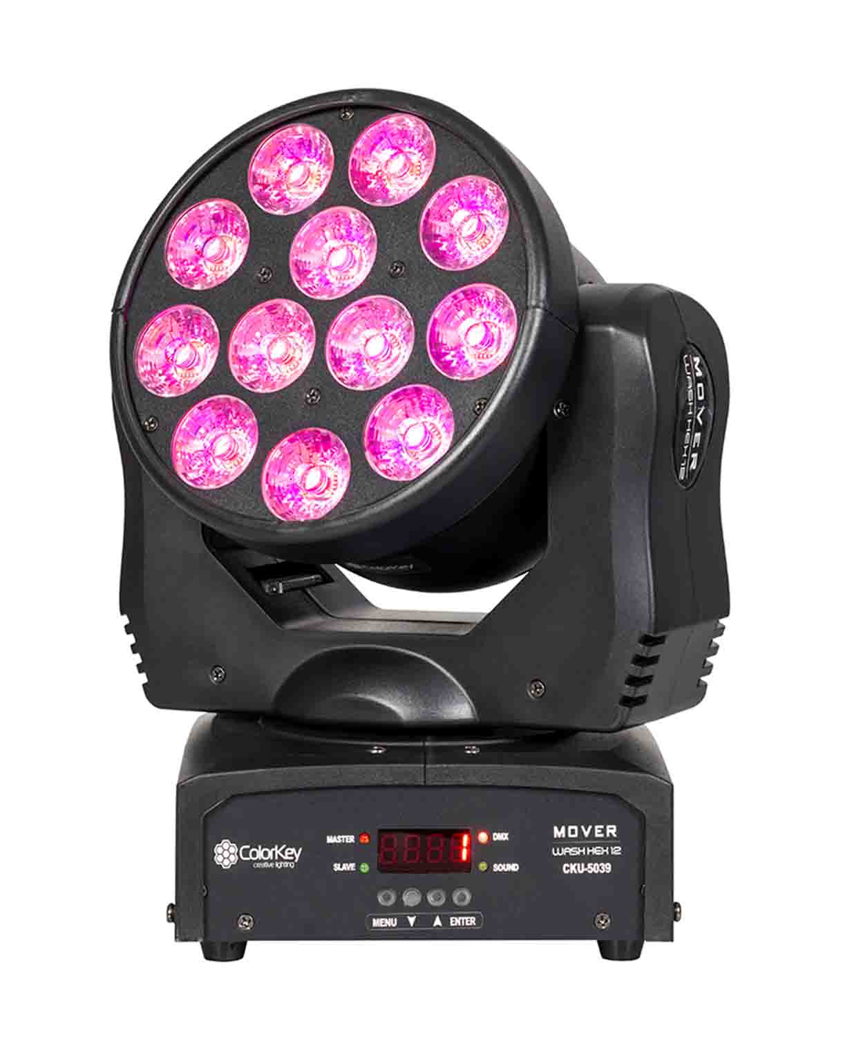 Colorkey CKU-5039 Mover Wash Hex 12, Moving Head Wash Light - Hollywood DJ