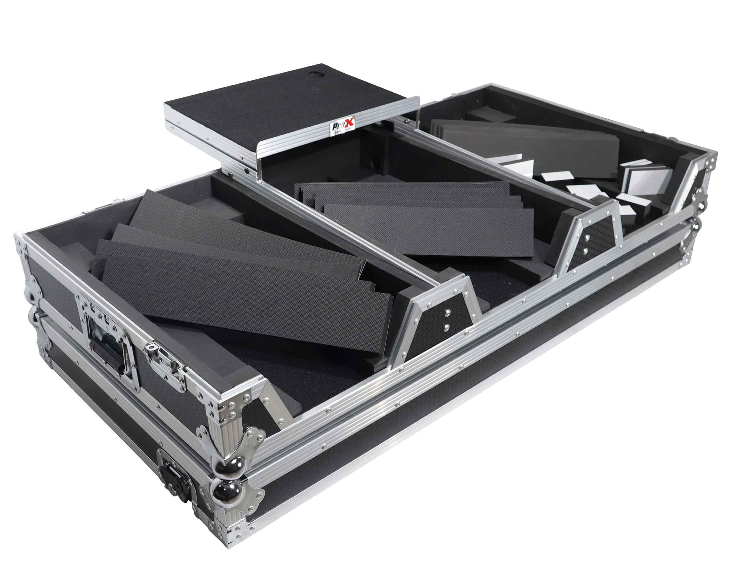 ProX XS-CDM3000WLT DJ Flight Case for Pioneer Mixer DJM-900NXS2 and 2 CDJ-3000 with Wheels and Laptop Shelf ProX Cases