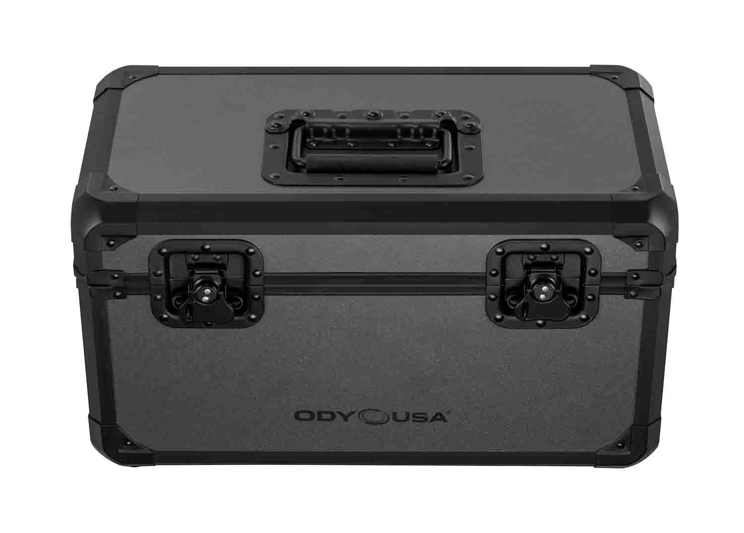 B-Stock: Odyssey K7120BLG Utility Case for 120 7" Vinyl Records - Black & Gray - Hollywood DJ