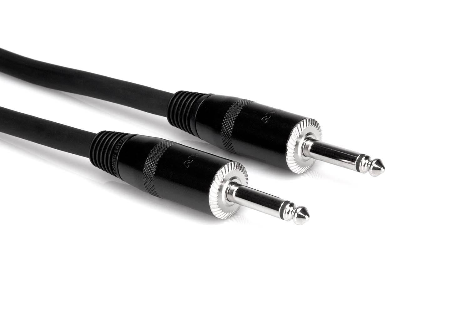 Hosa SKJ-403 Pro Speaker Cable REAN 1/4 in TS to Same - 3 Feet - Hollywood DJ