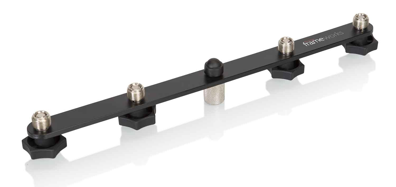 Gator Frameworks GFWMIC1TO4 Mic Mount Bar for 1-4 Microphones - Hollywood DJ