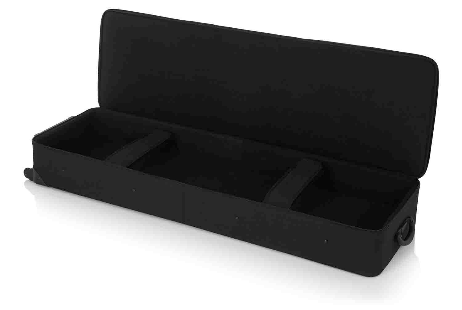 Gator Cases GK-88 Rigid EPS Foam Lightweight Case for 88 Note Keyboards with Wheels - Hollywood DJ