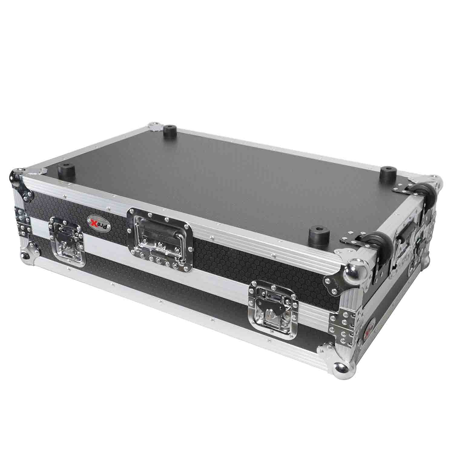 ProX XS-DDJREV7WLT DJ Flight Case for Pioneer DDJ-REV7 DJ Controller with Sliding Laptop Shelf and Wheels - Hollywood DJ
