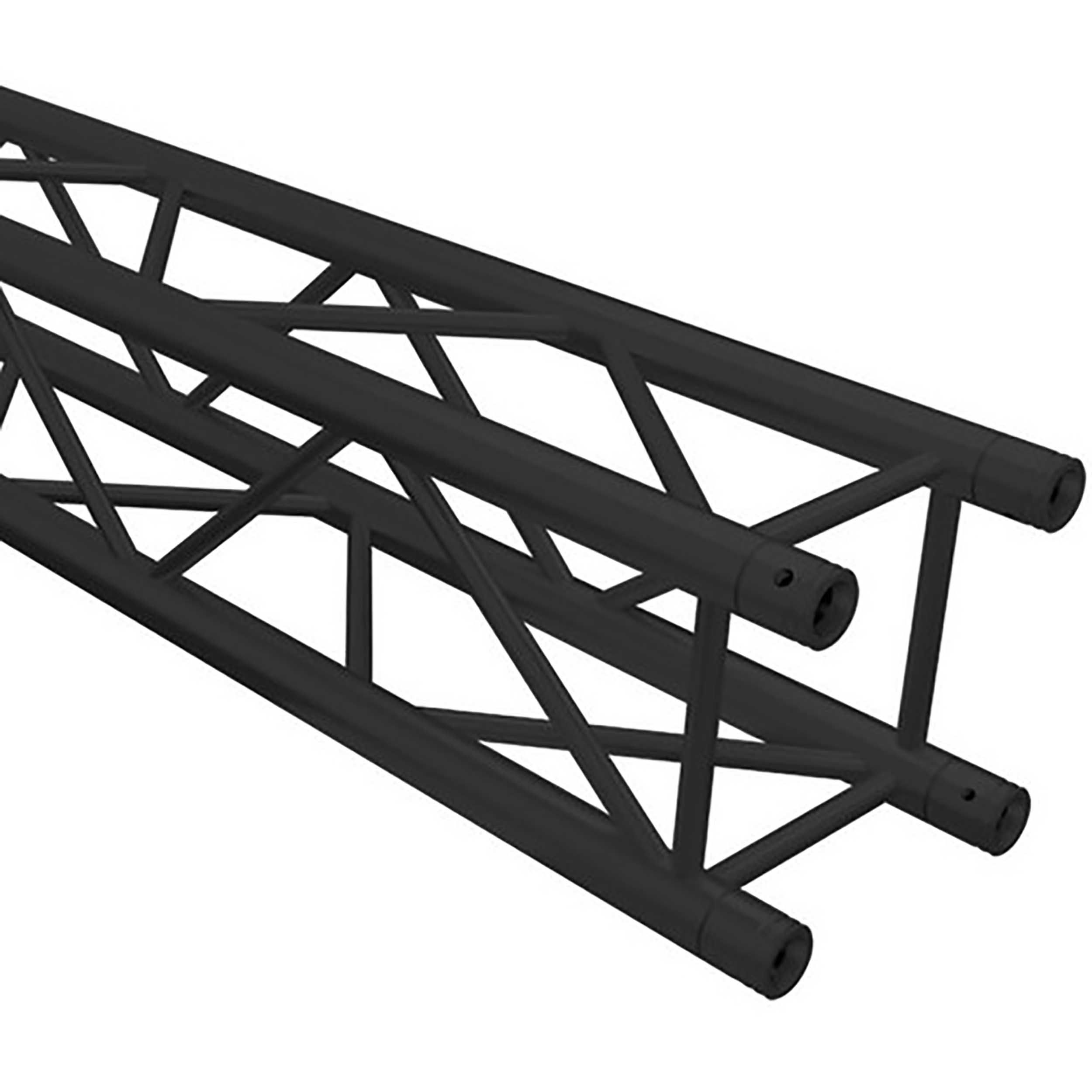 Global Truss SQ-4110 BLK/MTE, 3.3 ft Straight Square Segment for F34 Square Truss - Black - Hollywood DJ