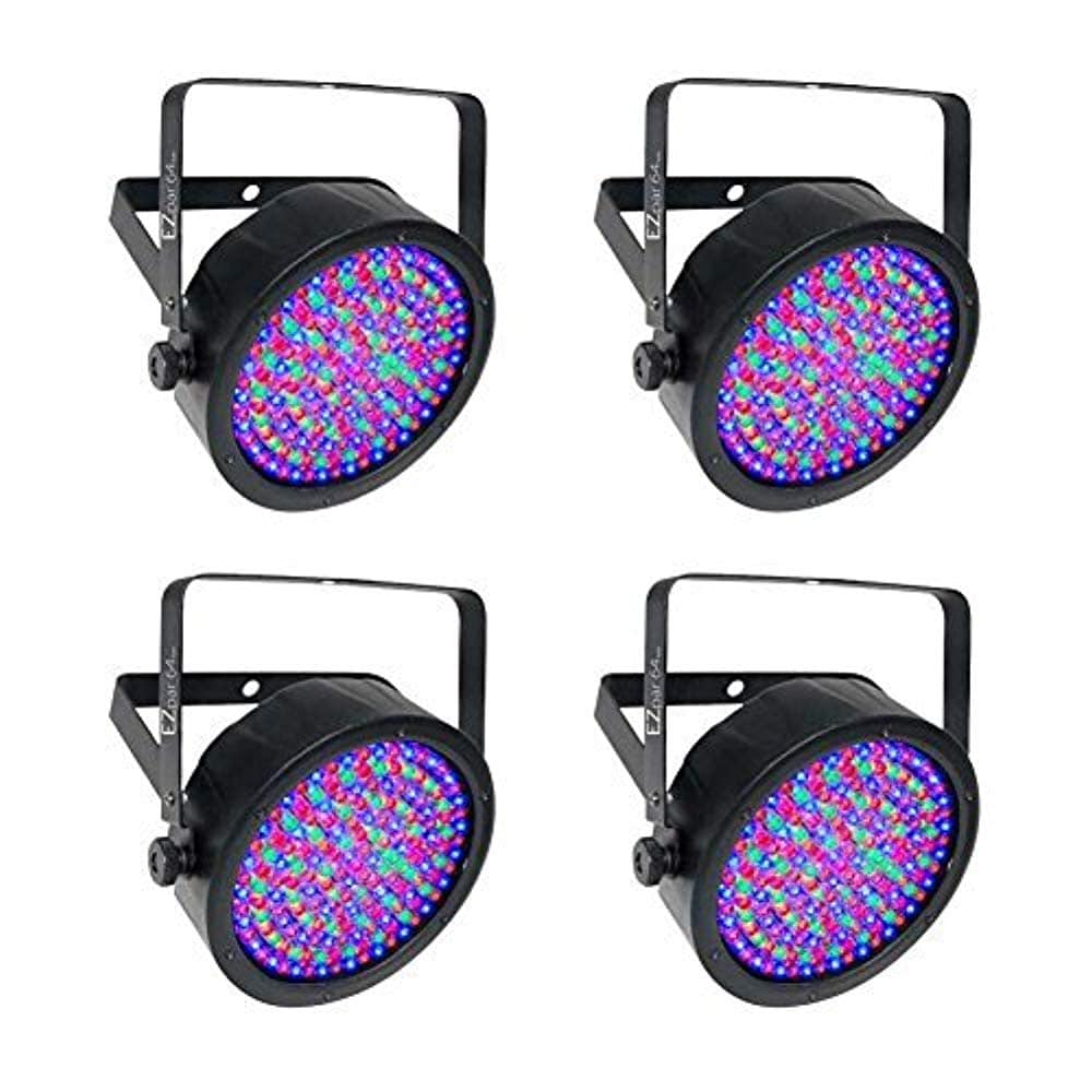 Chauvet DJ EZPAR64RGBABLK EZpar 64 Battery-Operated RGBA LED Par-Style Wash Light - 4 Pack - Hollywood DJ