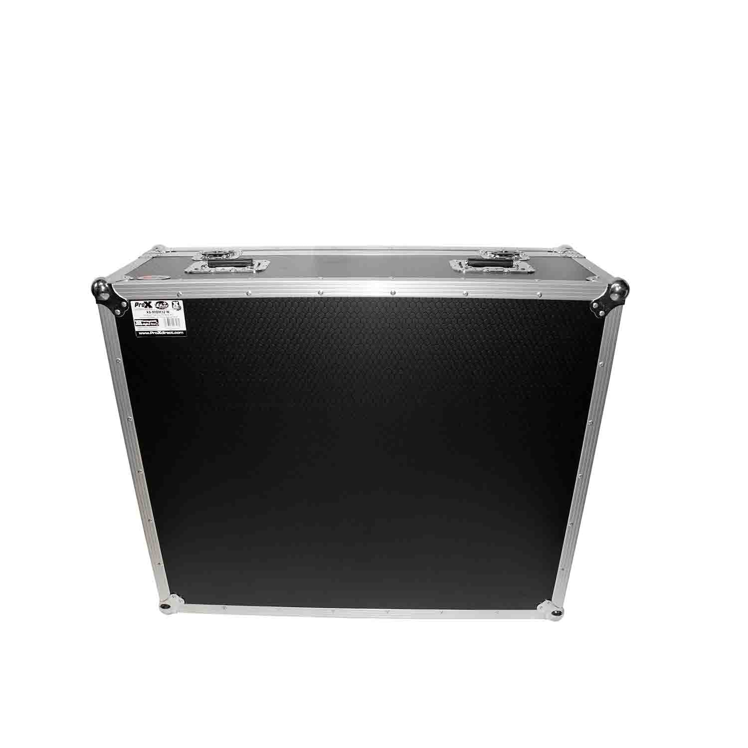 ProX XS-MIDM32W DJ Flight Road Case For Midas M32 Digital Mixer Console with Wheels - Hollywood DJ