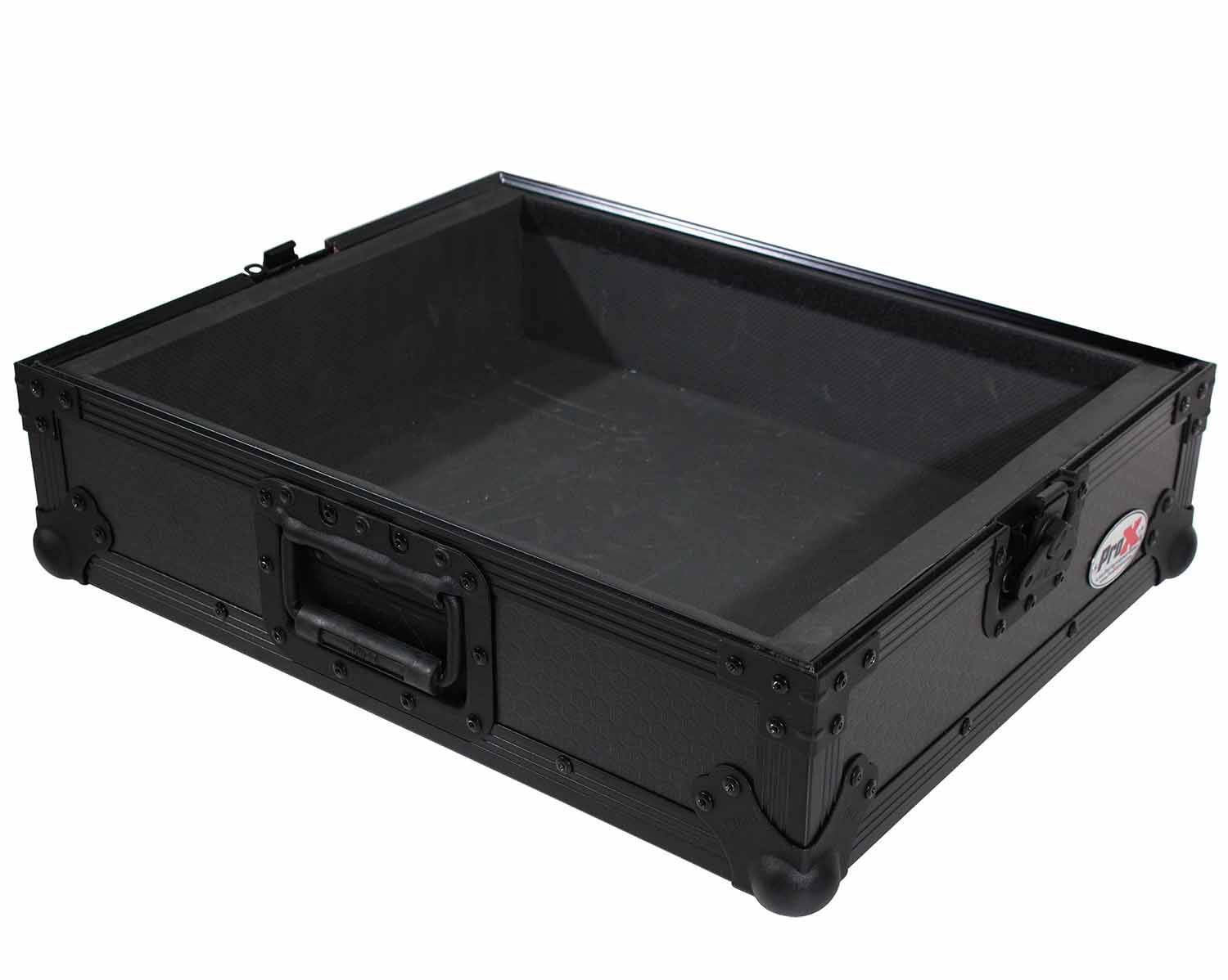ProX T-TTBL Flight Case for Turntable with Foam Kit - Black on Black - Hollywood DJ