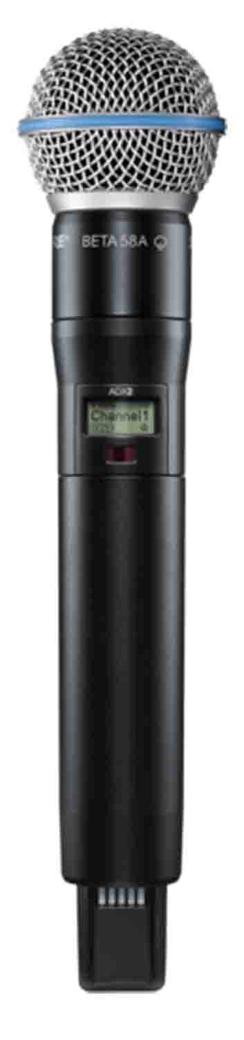 Shure ADX2/B58 Handheld Wireless Microphone Transmitter with Beta 58A Capsule - Hollywood DJ