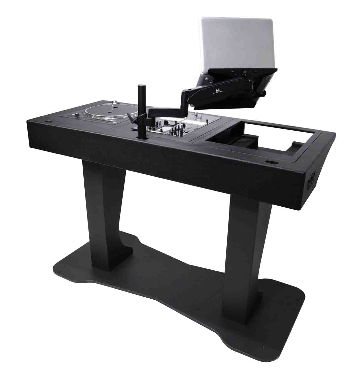 ProX XZF-DJTCDMBLCASE, DJ Booth for Two Pioneer CDJ-2000, Denon SC6000 CD Player and RANE Twelve Turntables - Hollywood DJ