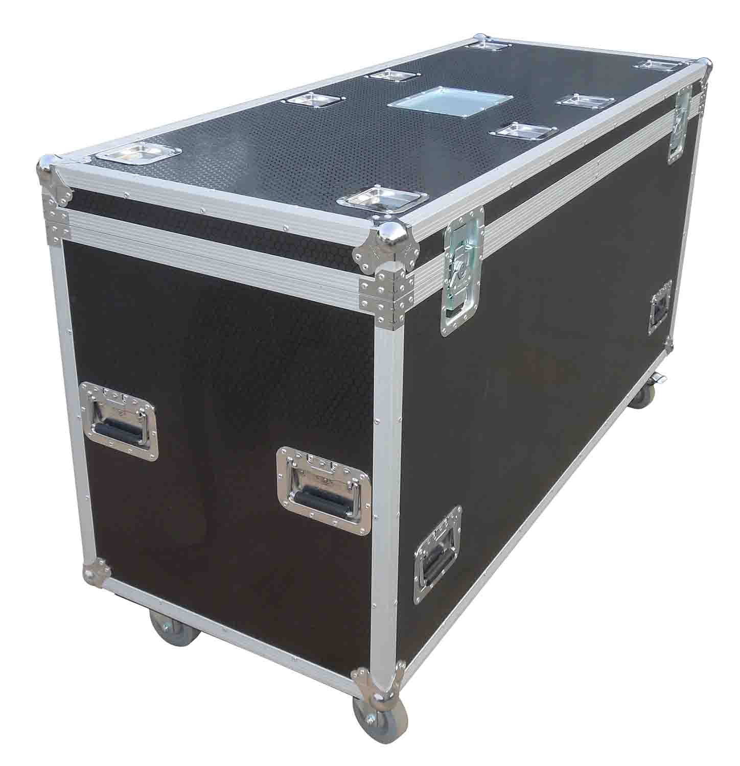 PROX XS-UTL246036W MK2 Heavy-Duty Truck Pack Utility Flight Case W-Divider and Tray Kit, W-4" Casters, 1/2 Inch Plywood - Hollywood DJ