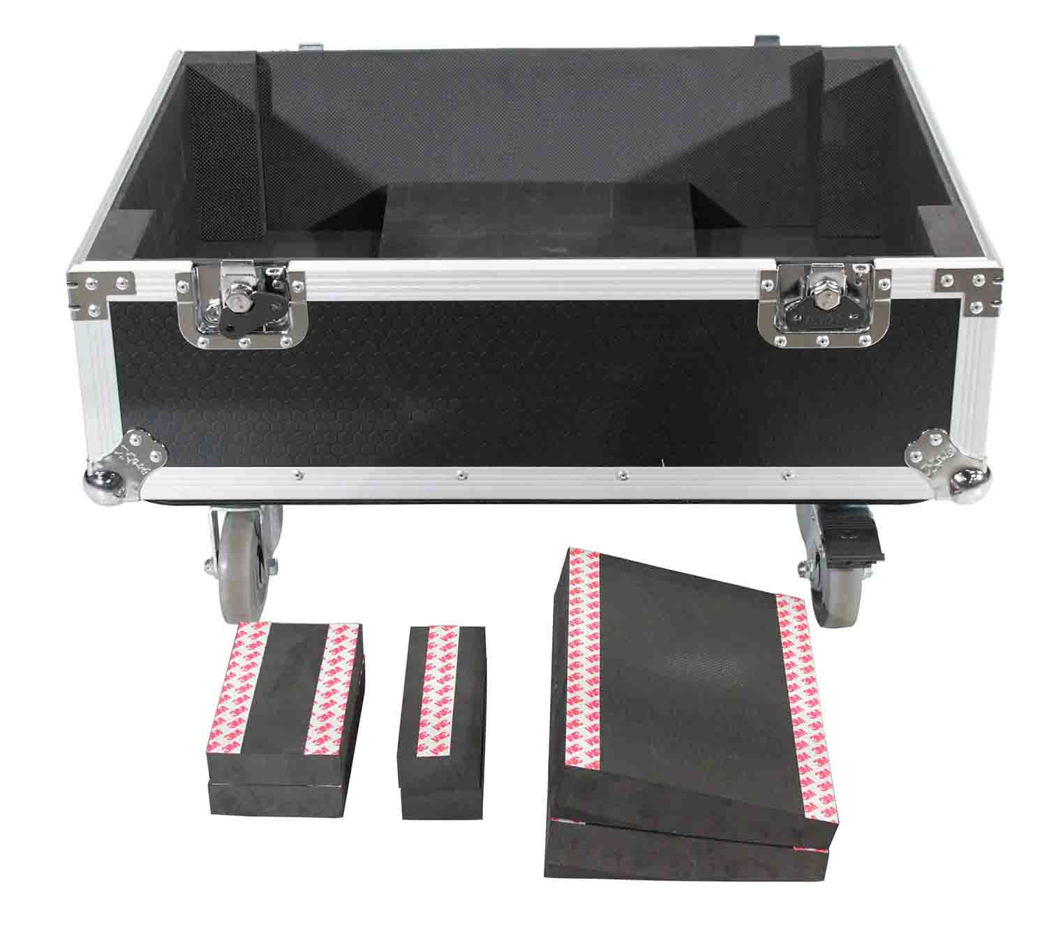ProX X-RCF-HDL10AX2W Flight Case for 2x RCF HDL 10-A Line Array Speakers with 4-inch Wheels - Hollywood DJ