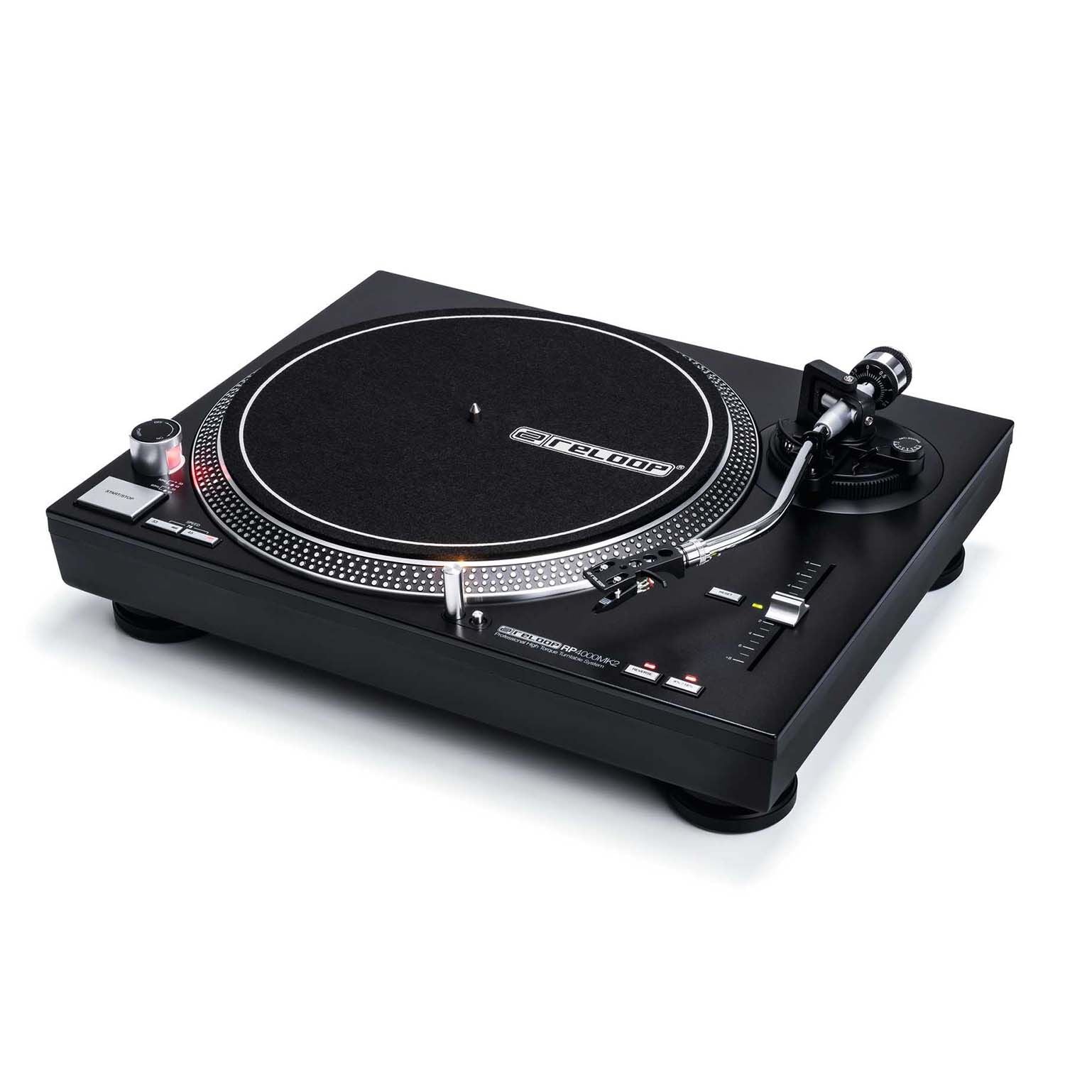 Reloop RP-4000 MK2 Dual DJ Turntable Package with Cases - Hollywood DJ