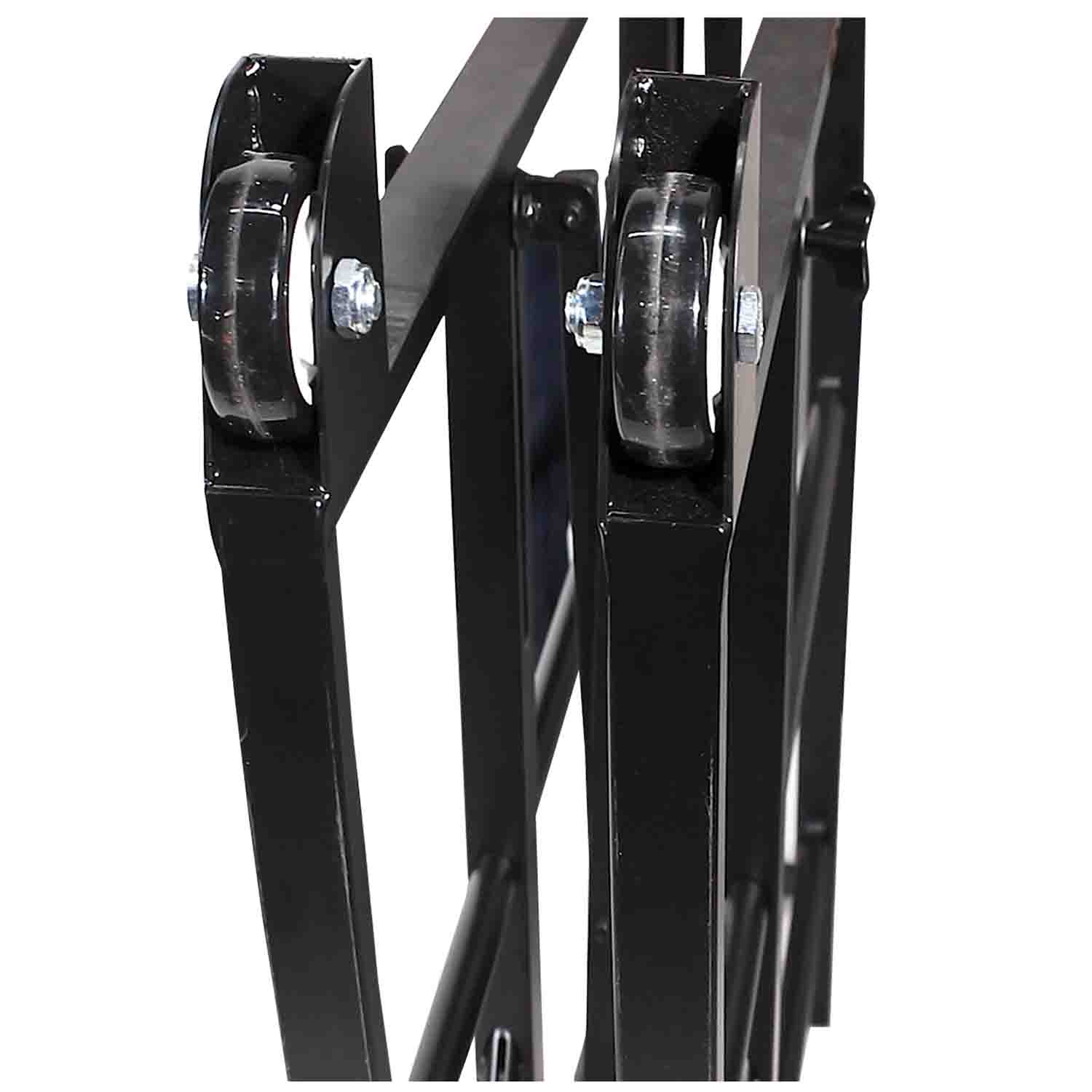 ProX X-EZTILT, EZ-Tilt Lifting-Rolling Stand for Audio and Lighting Consoles - Hollywood DJ