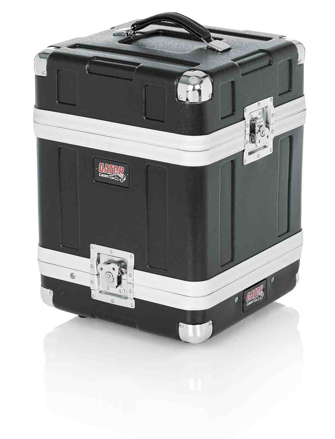 Gator Cases GM-4WR DJ Case for 4 Complete Wireless Microphone Systems - Half Rack - Hollywood DJ