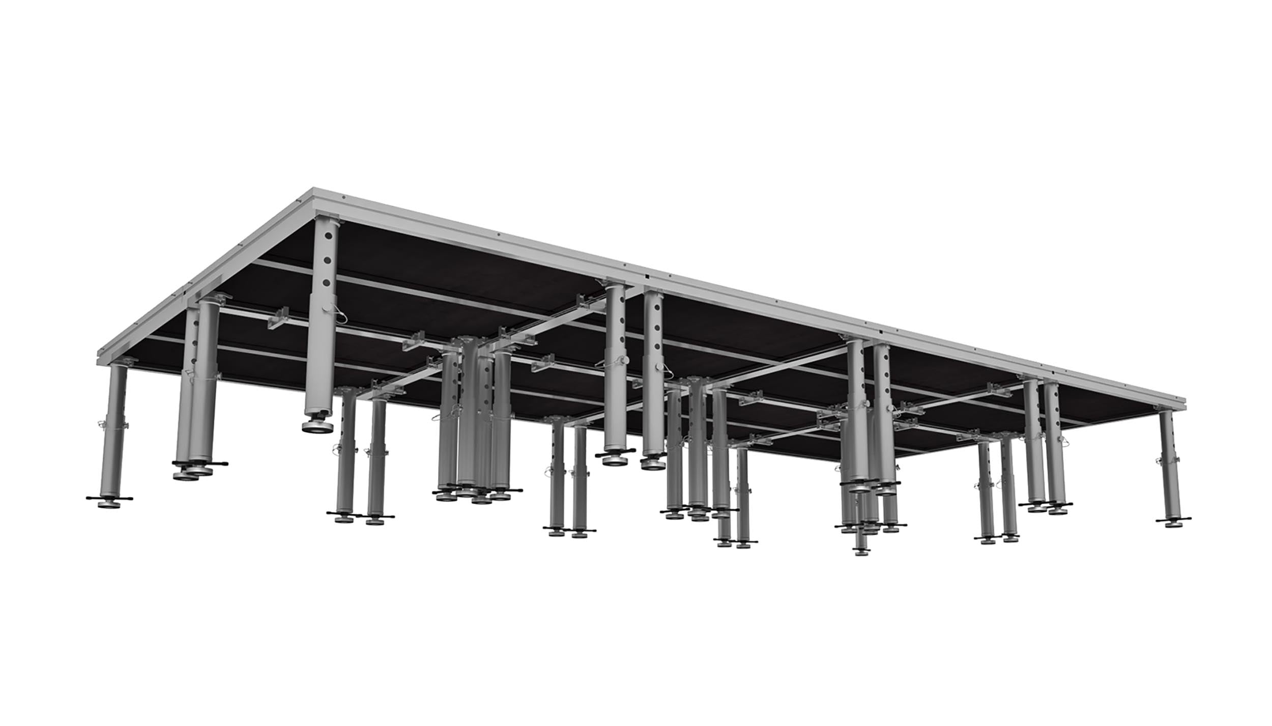 ProX XSU-8X16PKG, Stage One 8' x 16' Ft. Portable Stage Package - Includes 8x Units with Telescoping 16-22" Adjustable legs by ProX Cases