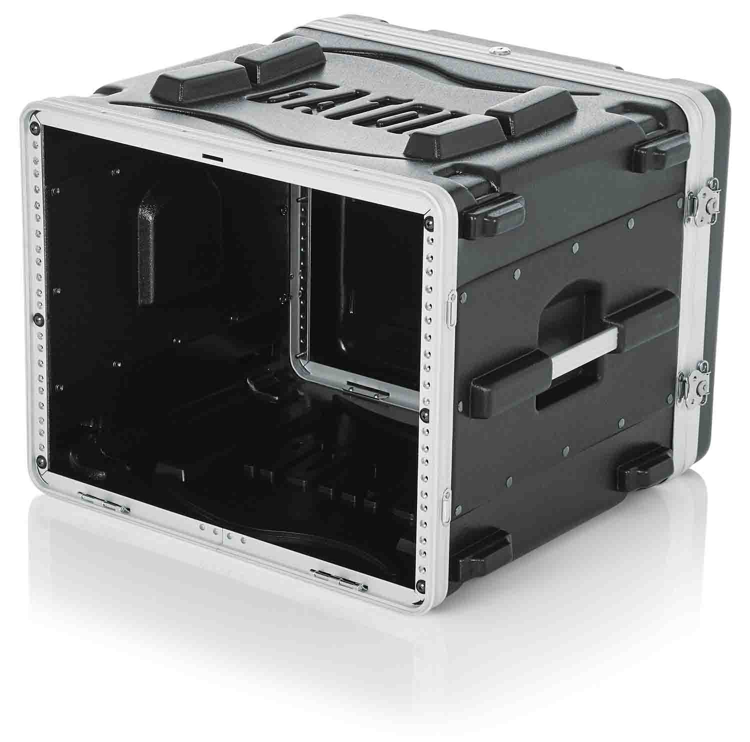 Gator Cases GR-8L Standard Molded 8U Audio Rack Case 19″ Deep - Hollywood DJ