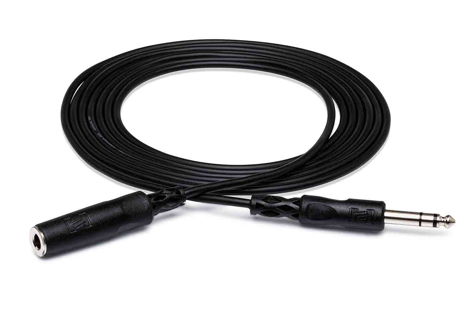 Hosa HPE-310 Headphone Extension Cable 1/4 in TRS to 1/4 in TRS – 10 Feet - Hollywood DJ