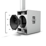 LD System MAUI 44 G2 W Cardioid Powered Column Loudspeaker - White - Hollywood DJ