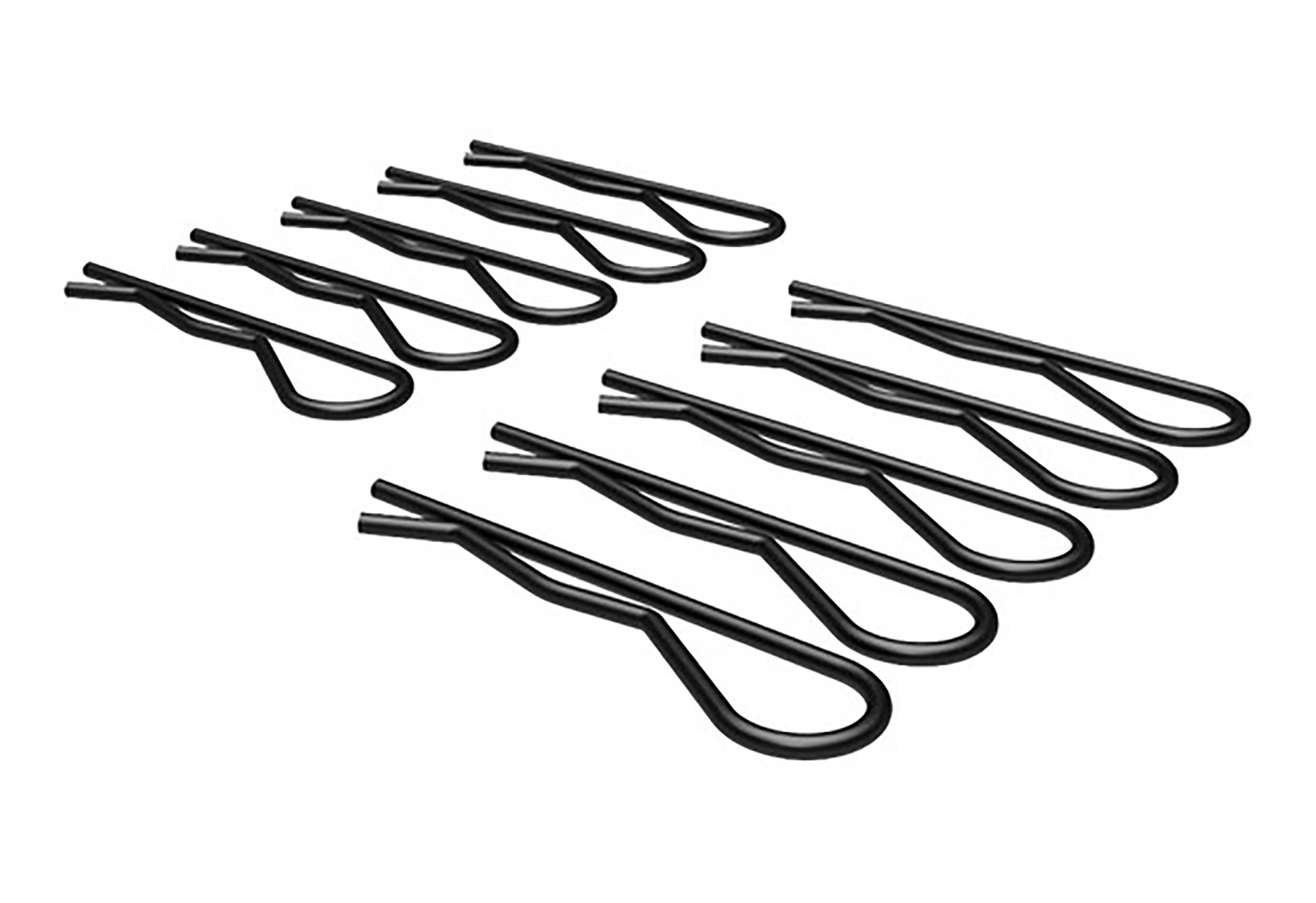 Global Truss R-CLIP-SS-BLK, Stainless Steel Cotter Pin Black Anodized - 10 Pack - Hollywood DJ