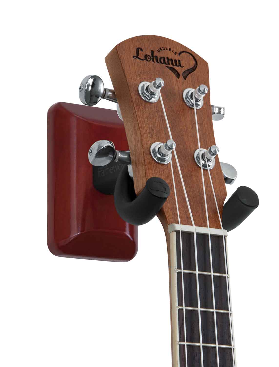 Gator Frameworks GFW-UKE-HNGRCHR Cherry Wall Mount Ukulele/Mandolin Hanger - Hollywood DJ