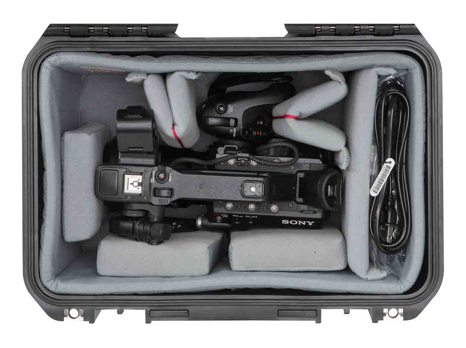 SKB Cases 3i-1610-10DT Waterproof Case with Video Dividers and Lid Foam - Black - Hollywood DJ