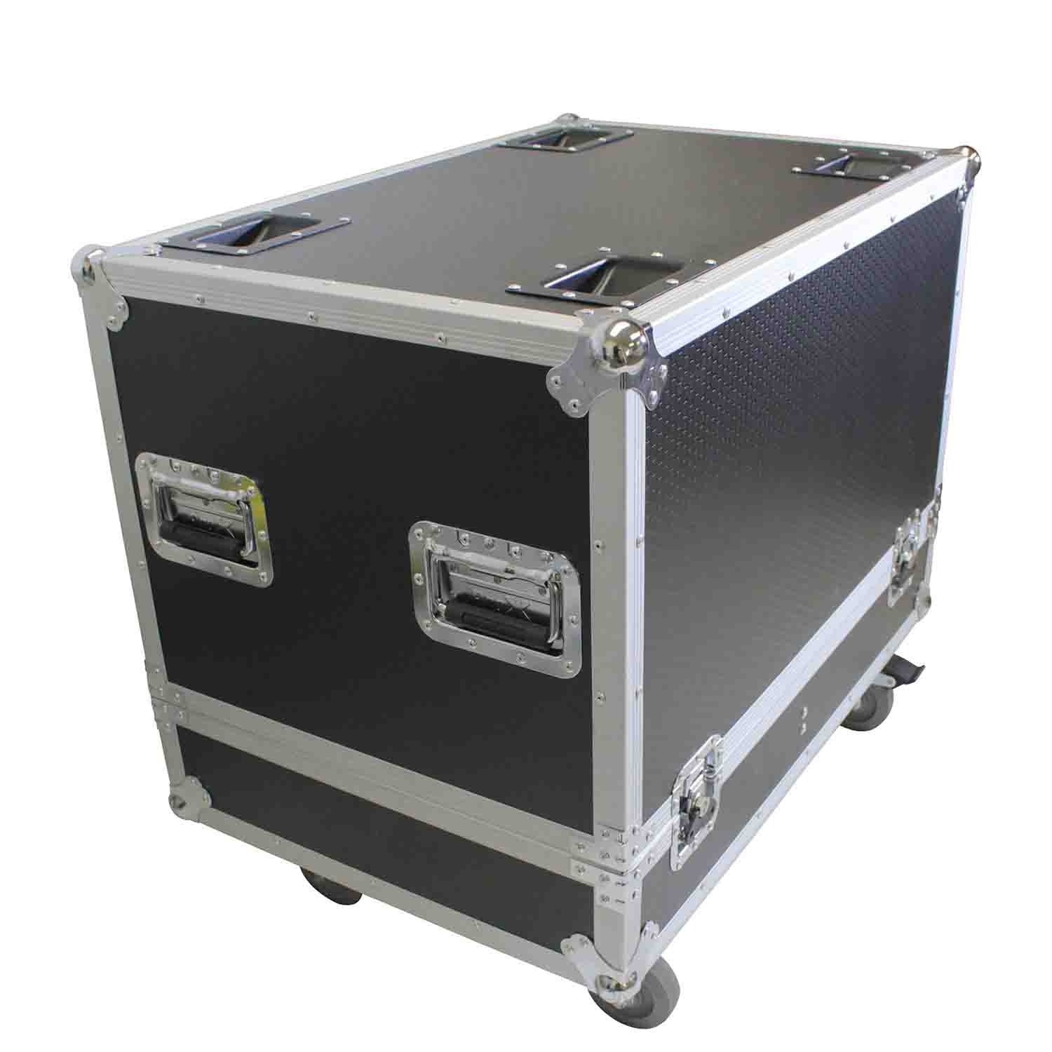 ProX X-RCF-HDL6ALAX4W, Line Array Flight Case for 4 RCF HDL6-A HDL26-A Speakers with Wheels - Hollywood DJ
